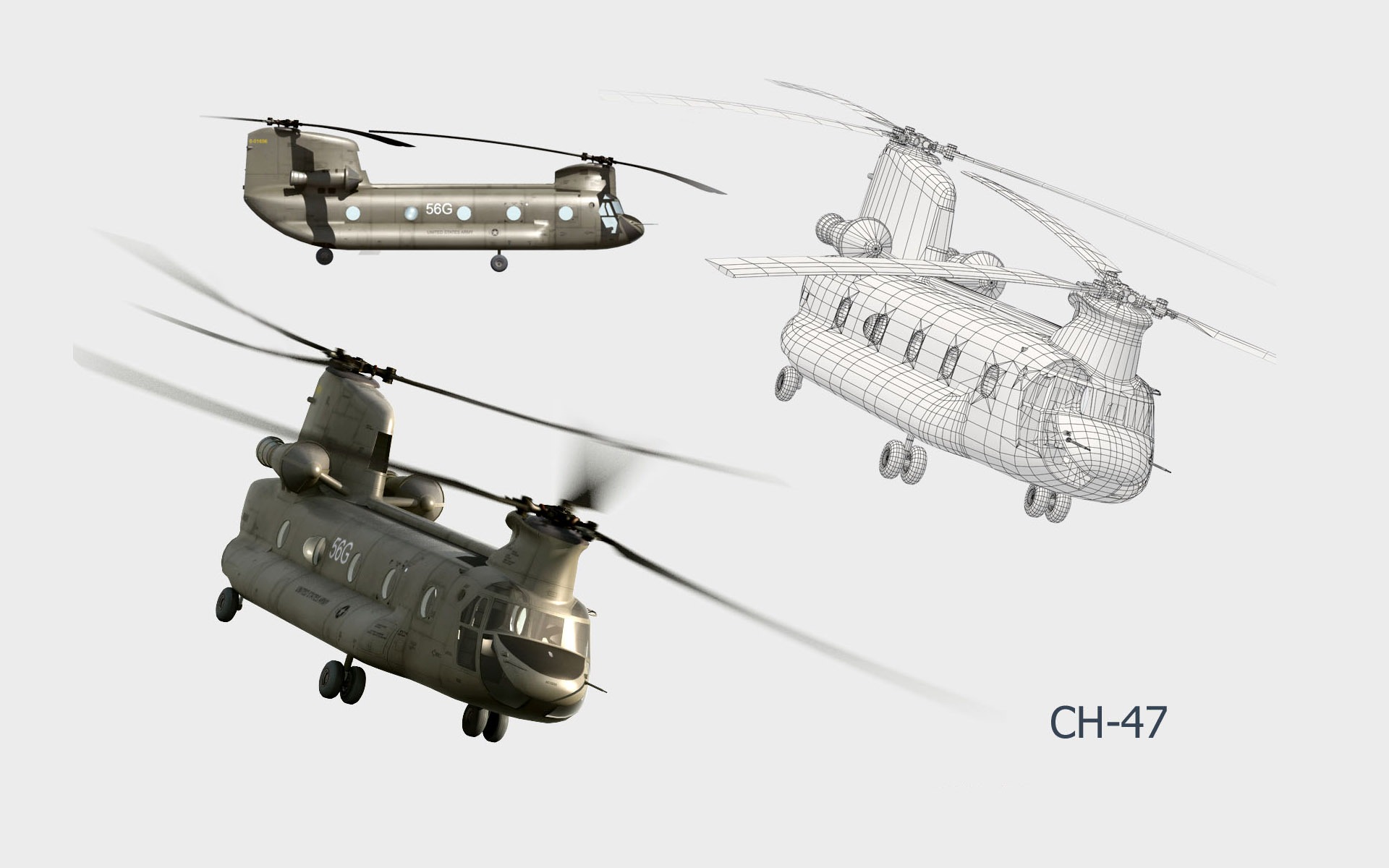 Military Boeing CH 47 Chinook 1920x1200