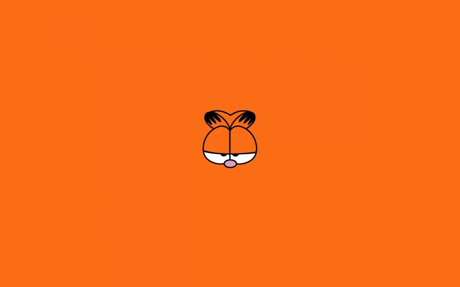 Garfield Minimalism Cats Orange Eyes 1920x1200