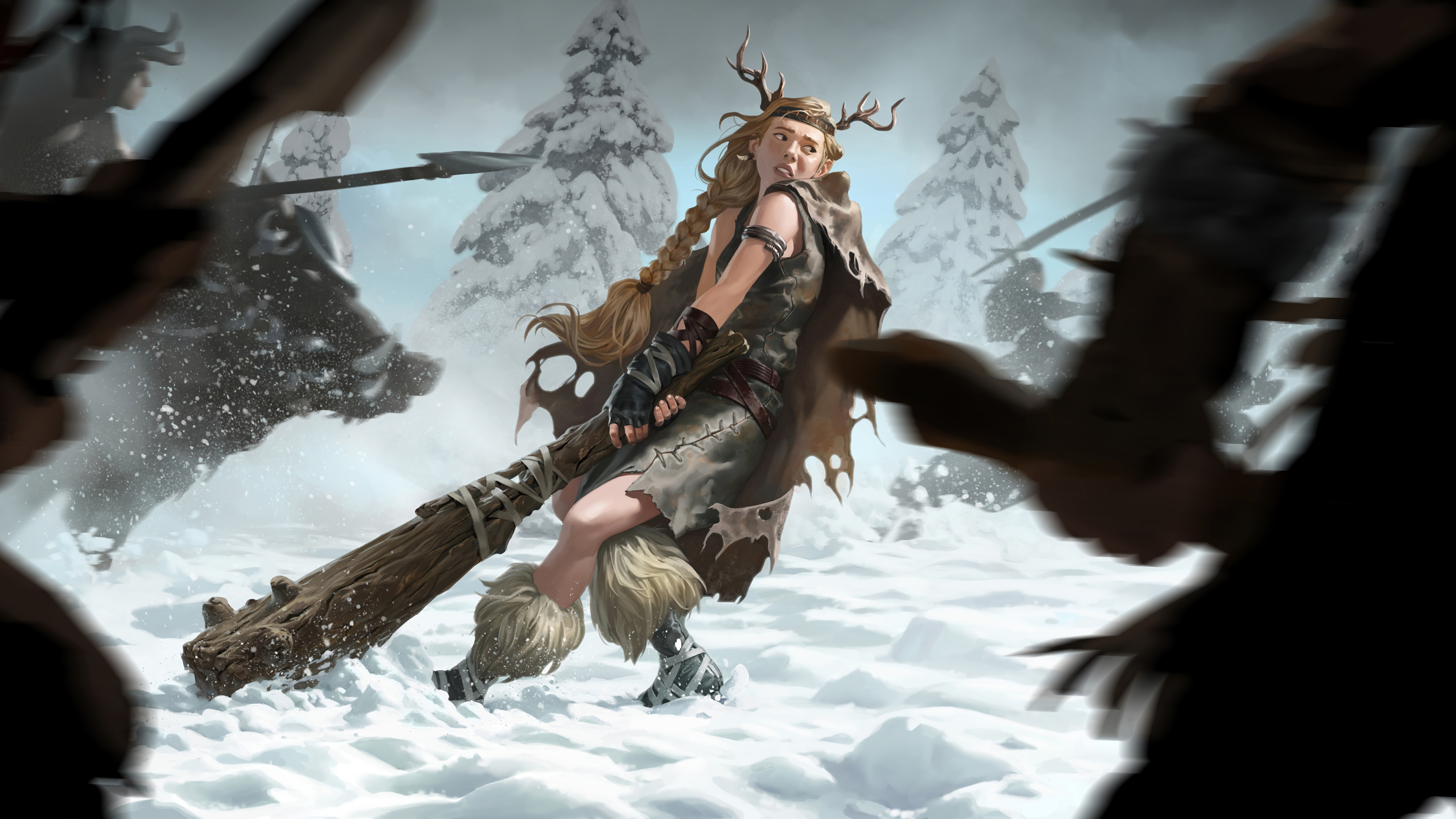 Runeterra League Of Legends Legends Of Runeterra Barbarian Snow 3840x2160