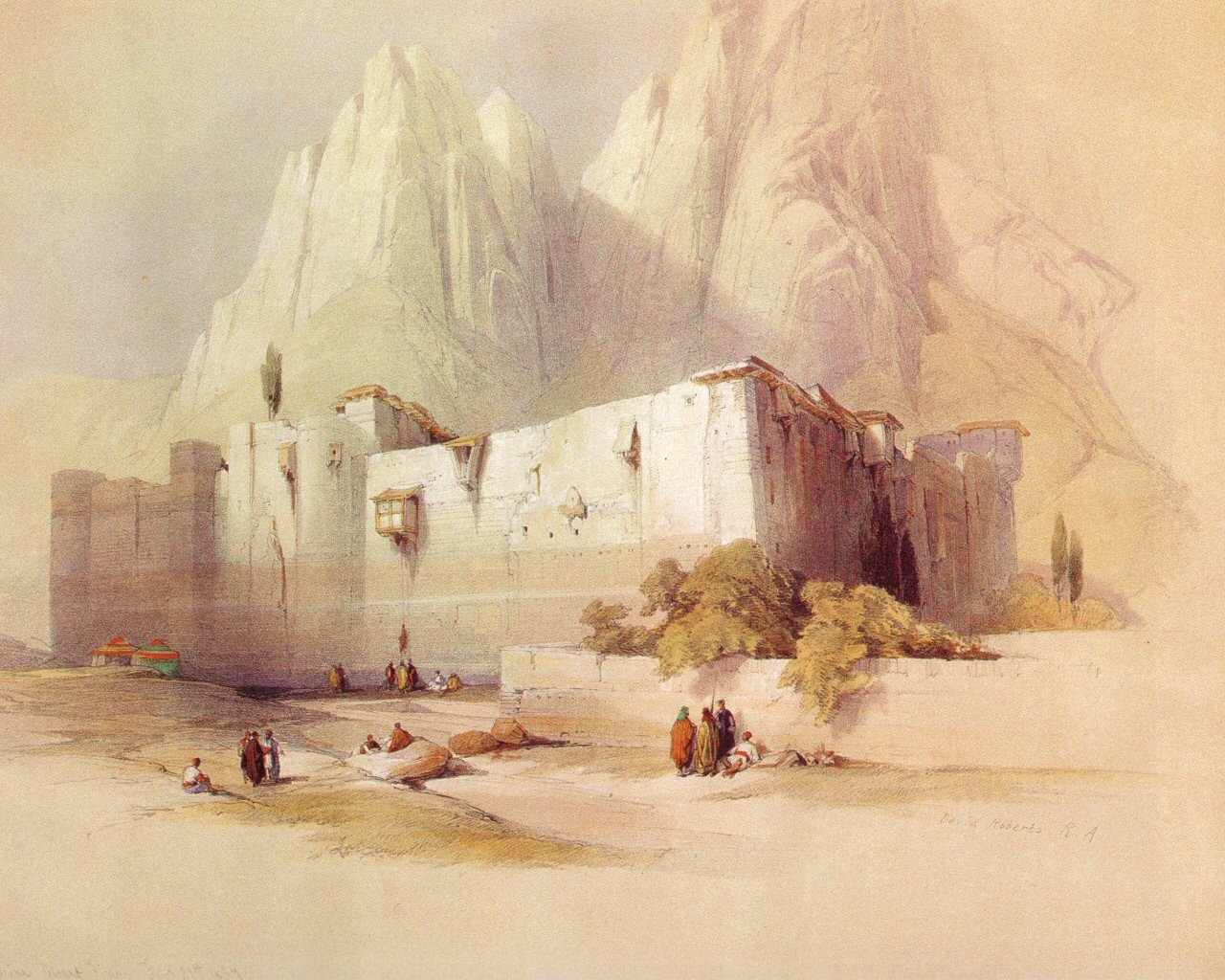 David Roberts Egypt Painting 1280x1024