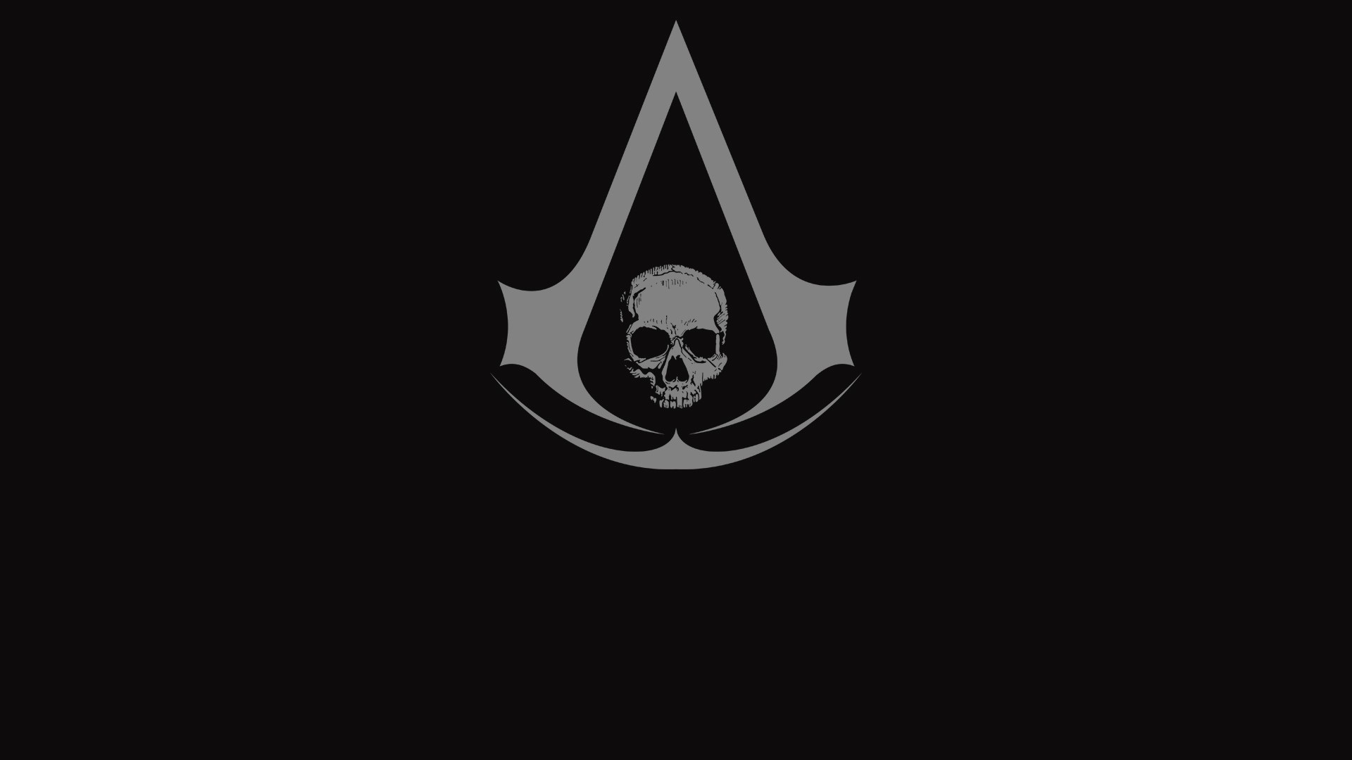 Flag Assassins Creed Pirates Pirate Flag Video Games Minimalism Skull 1920x1080