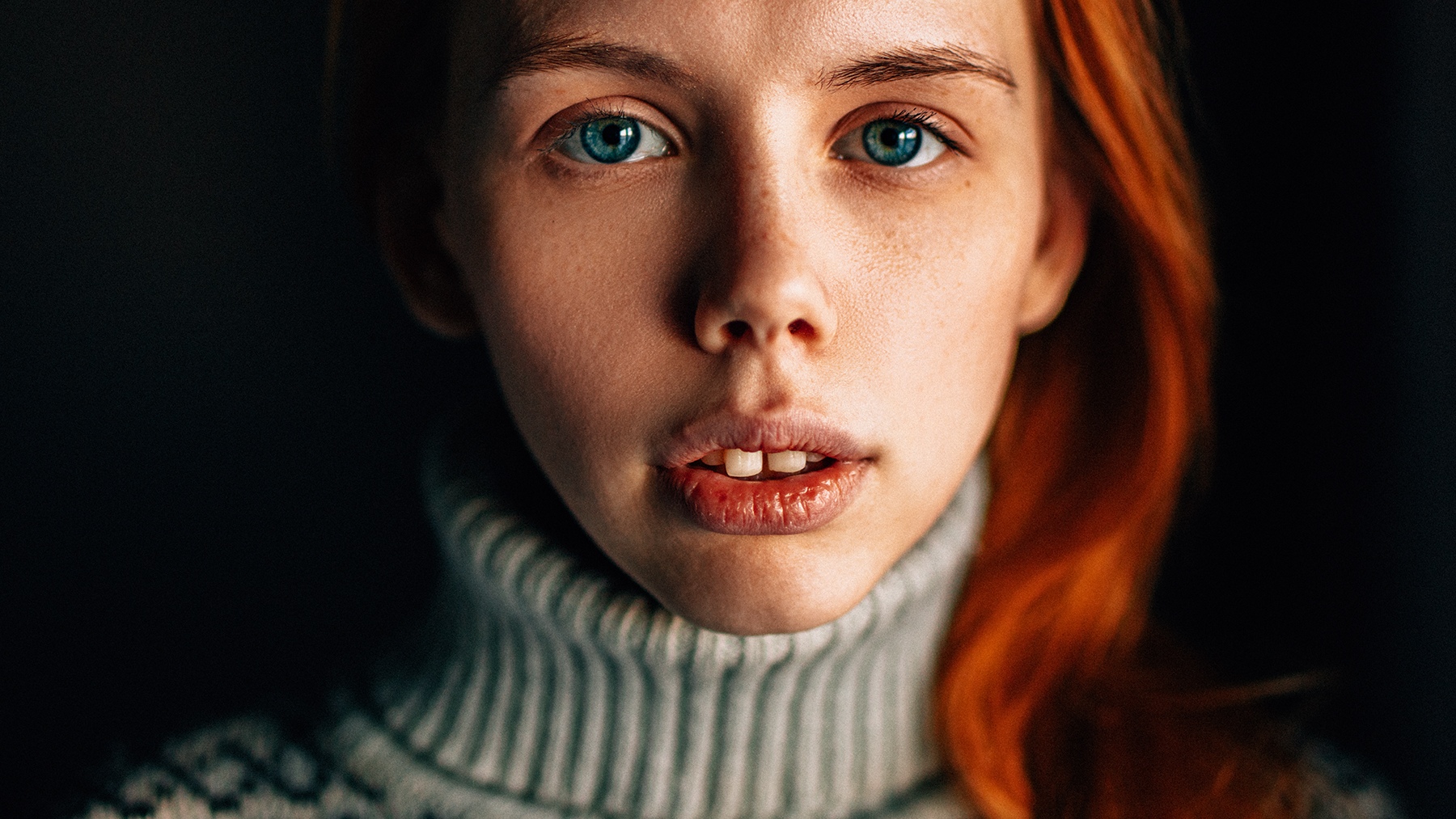 Women Model Redhead Portrait Aleksey Trifonov 1800x1013