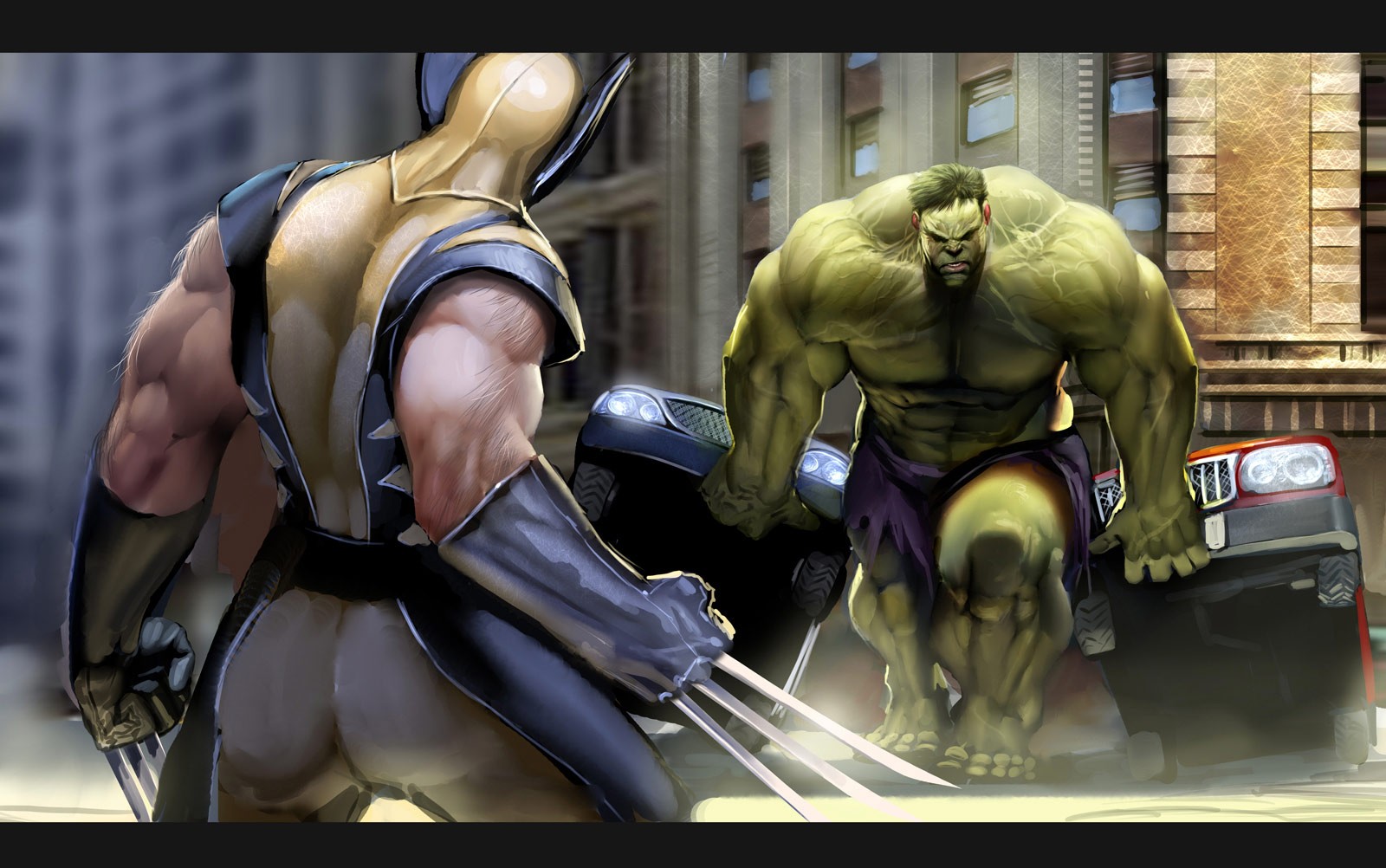 Hulk Wolverine Marvel Comics Nebezial The Avengers 1600x1002
