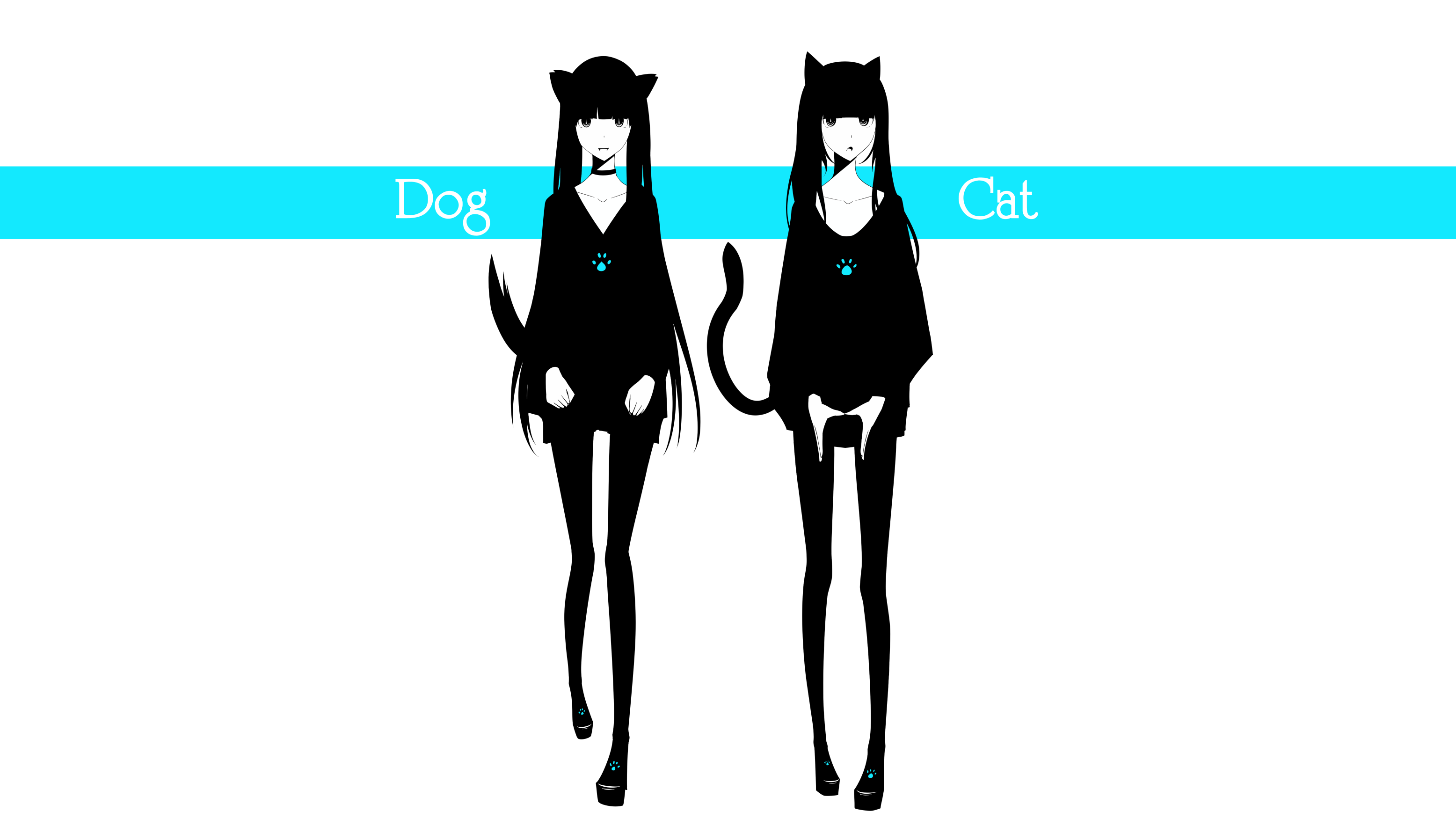 Haru Anime Girls Original Characters Simple Background Inumimi Tail Animal Ears Dog Girls Skirt Jack 3112x1750