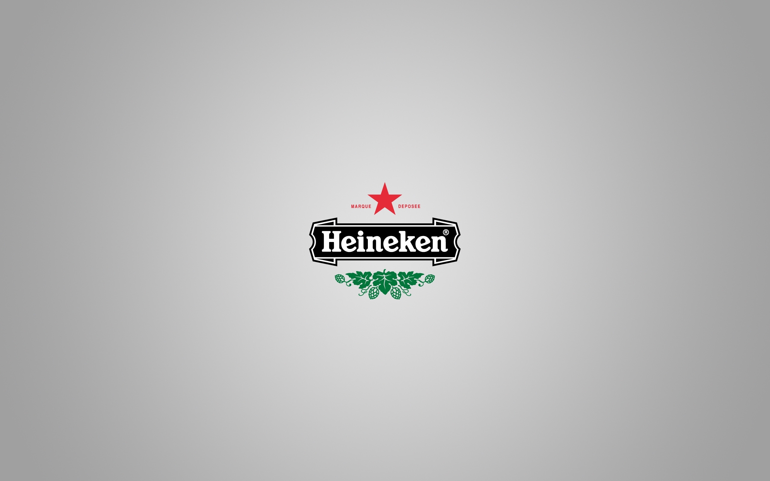 Digital Art Minimalism Simple Background Logo Heineken Beer 2560x1600