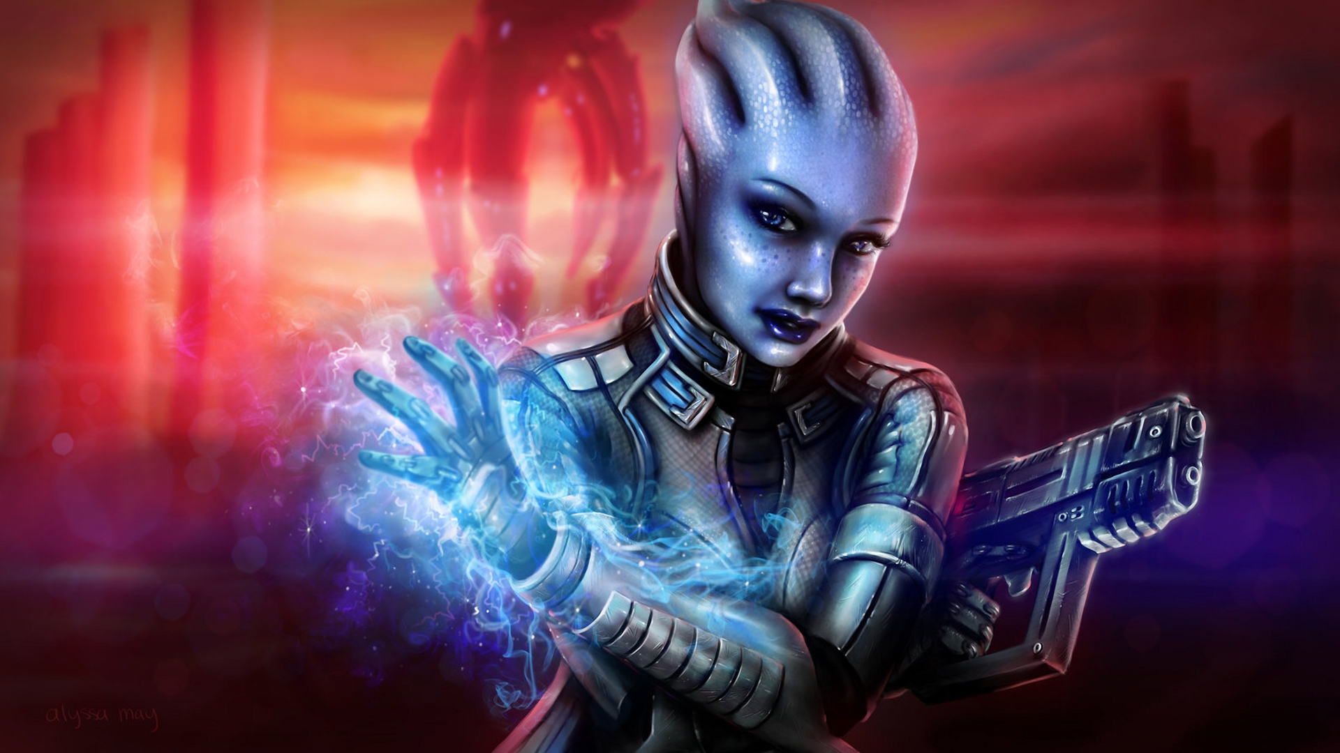 Liara TSoni Mass Effect 1920x1080