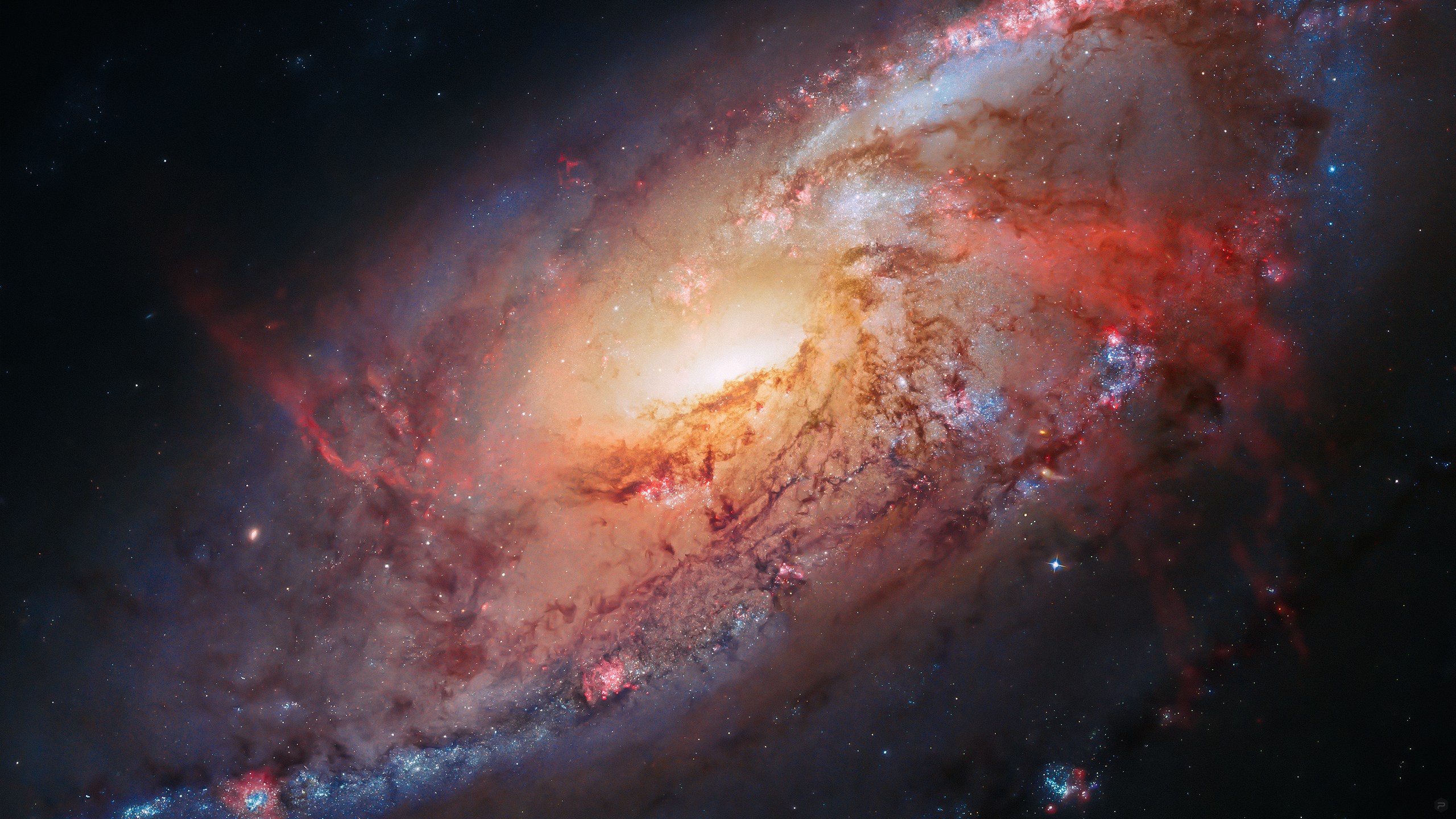 Hubble Deep Space Space NASA USA Galaxy Universe 2560x1440