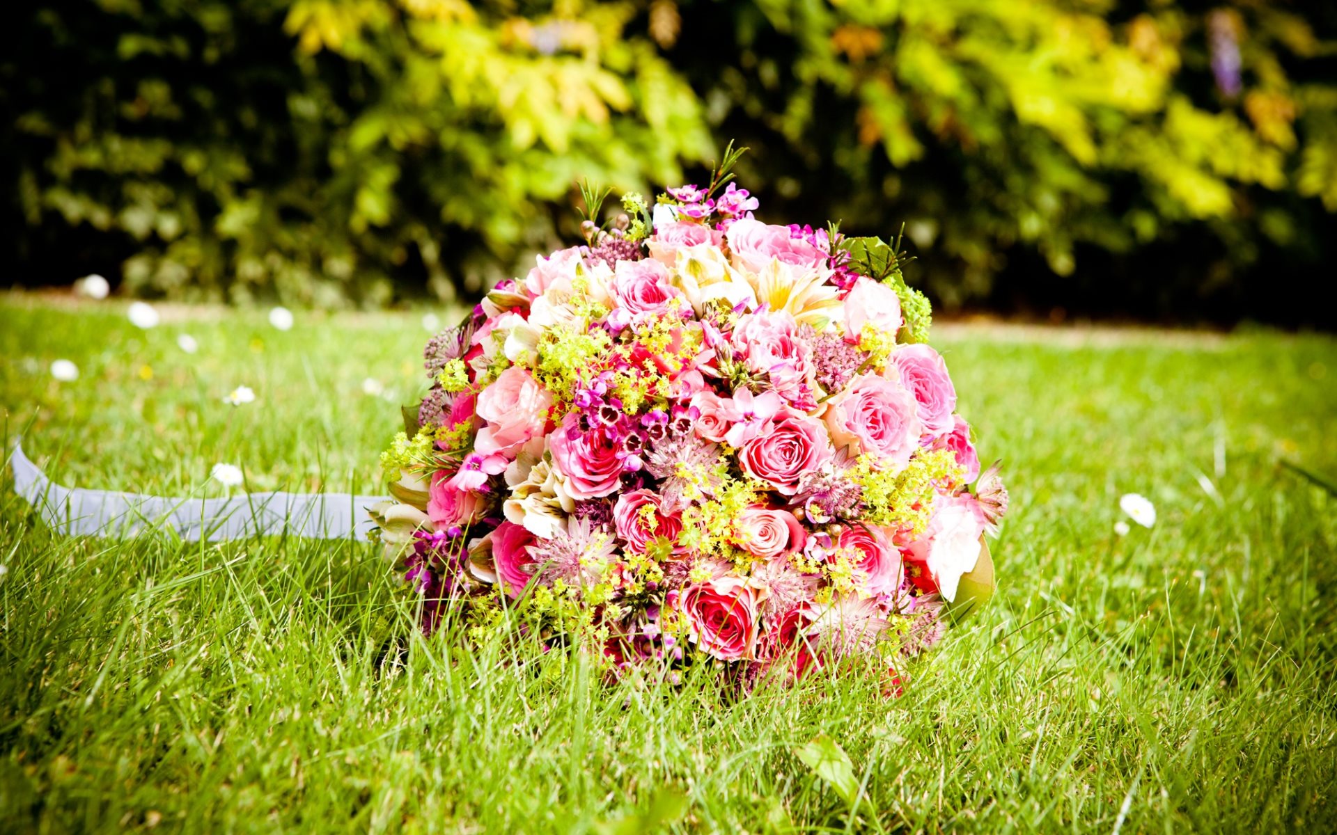 Wedding Bouquet Flower Rose 1920x1200