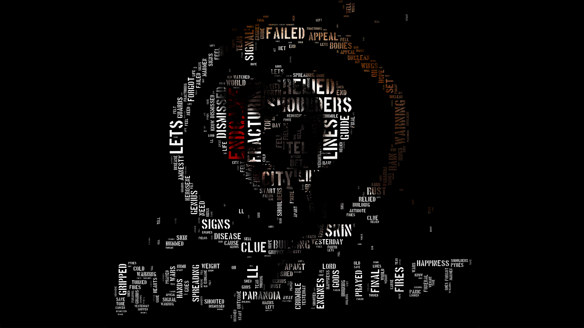 Rise Against Danielle Victoria Perry Typography Digital Art 1920x1080