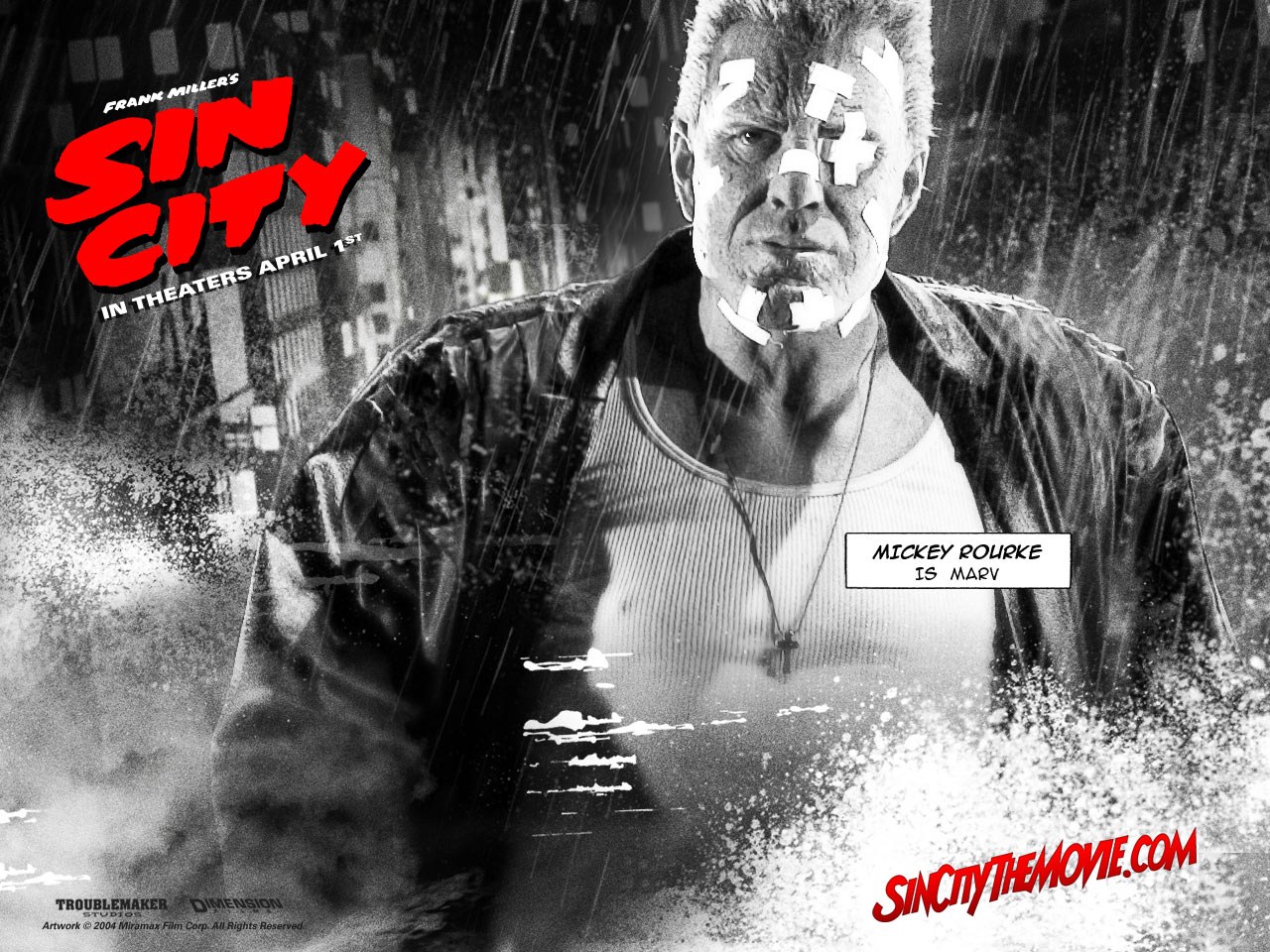 Sin City Movie Mickey Rourke 1280x960