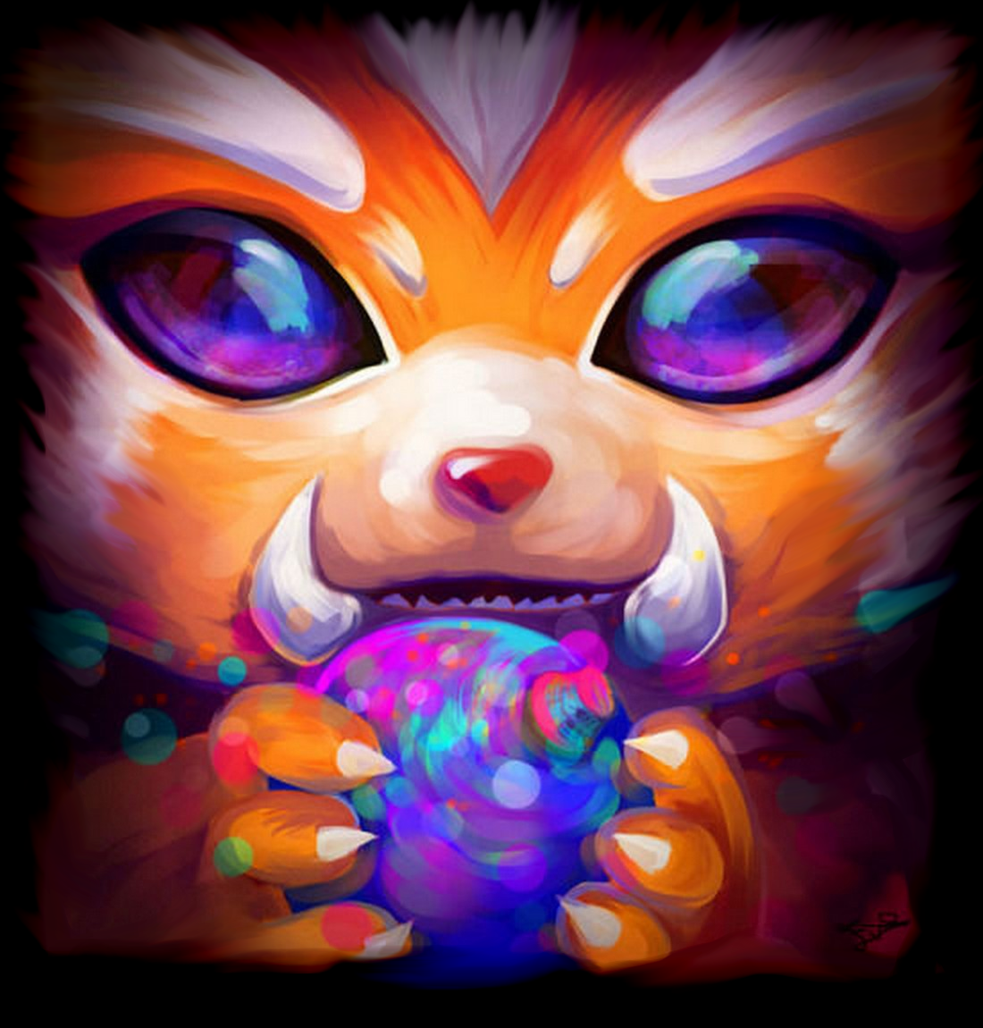 League Of Legends Gnar Painting PC Gaming 1100x1150