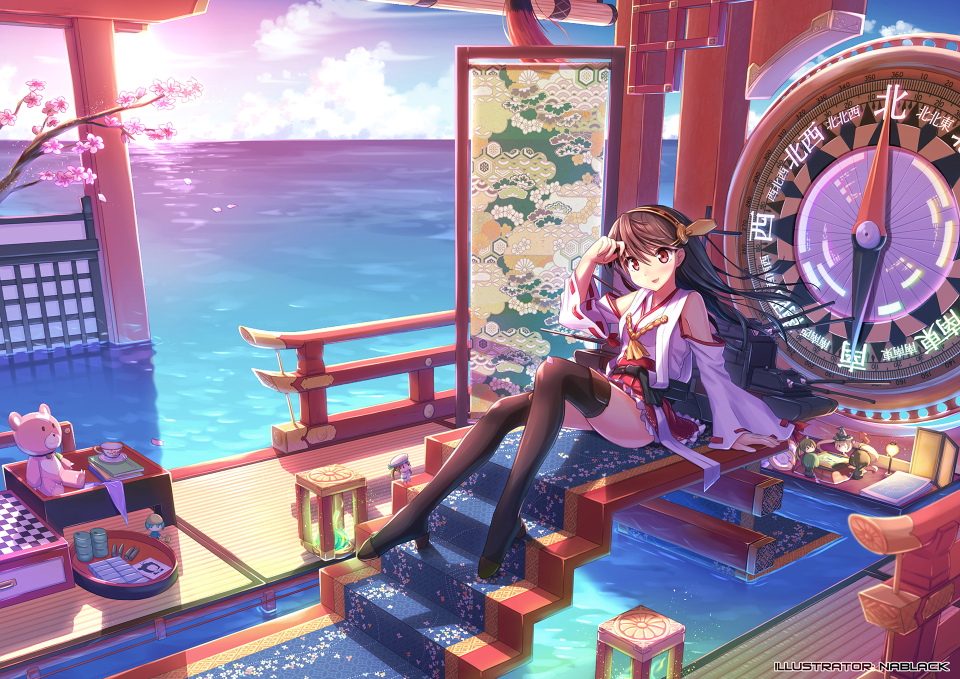 Haruna Kancolle Kirishima Arpeggio Of Blue Steel Construction Fairy Kancolle Error Musume Kancolle R 1920x1358