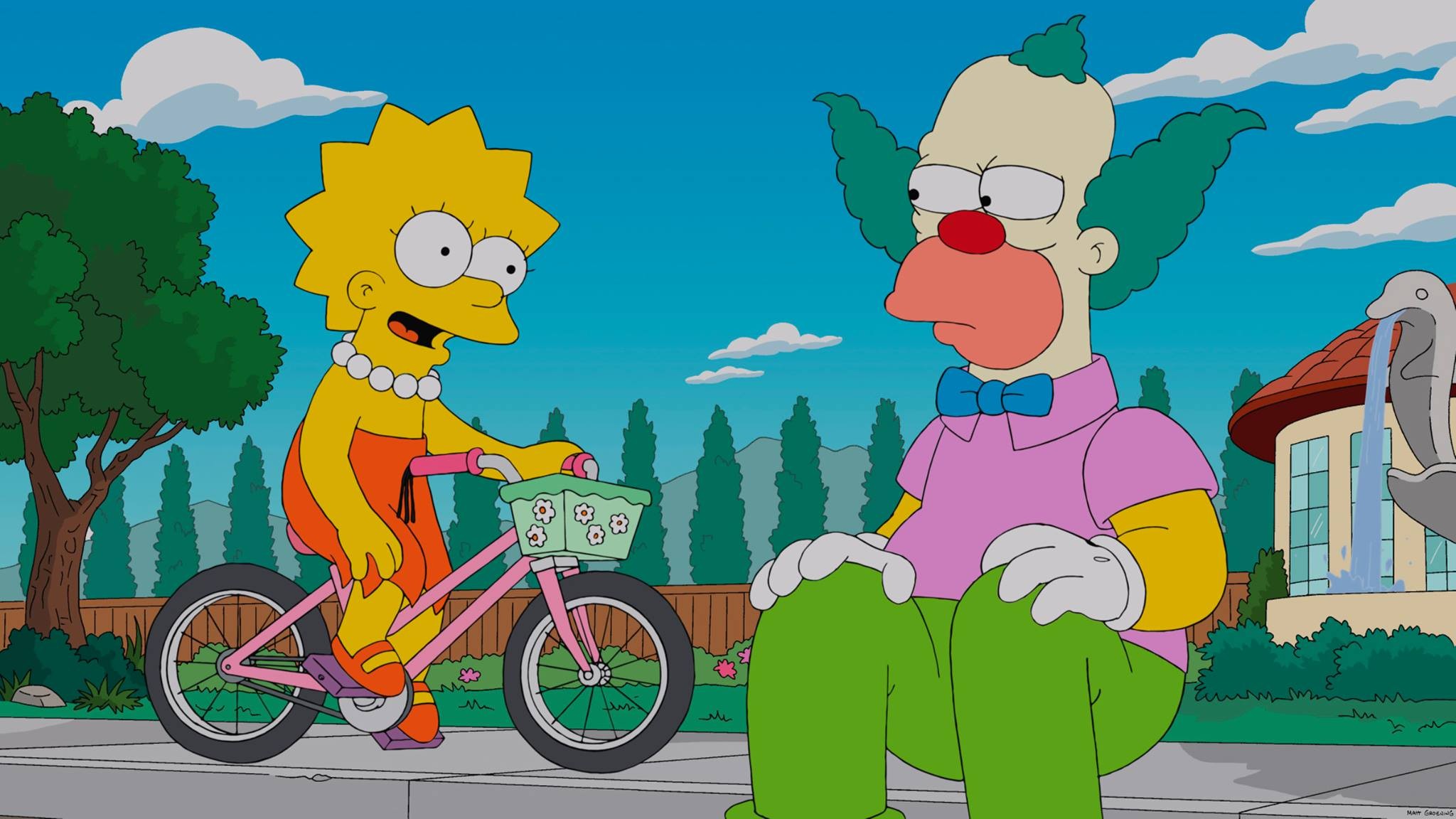 The Simpsons Lisa Simpson Clowns 2048x1152