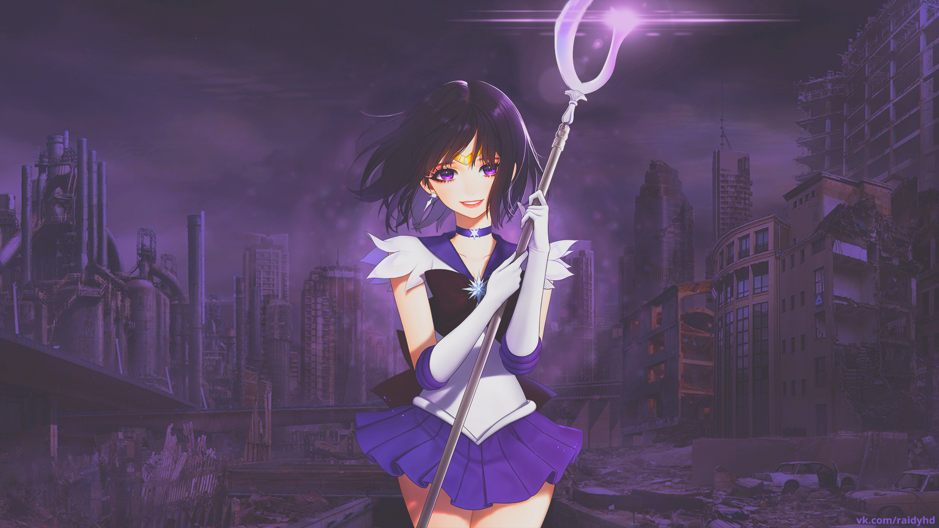 Anime Anime Girls Picture In Picture Sailor Saturn Sailor Moon 1920x1080
