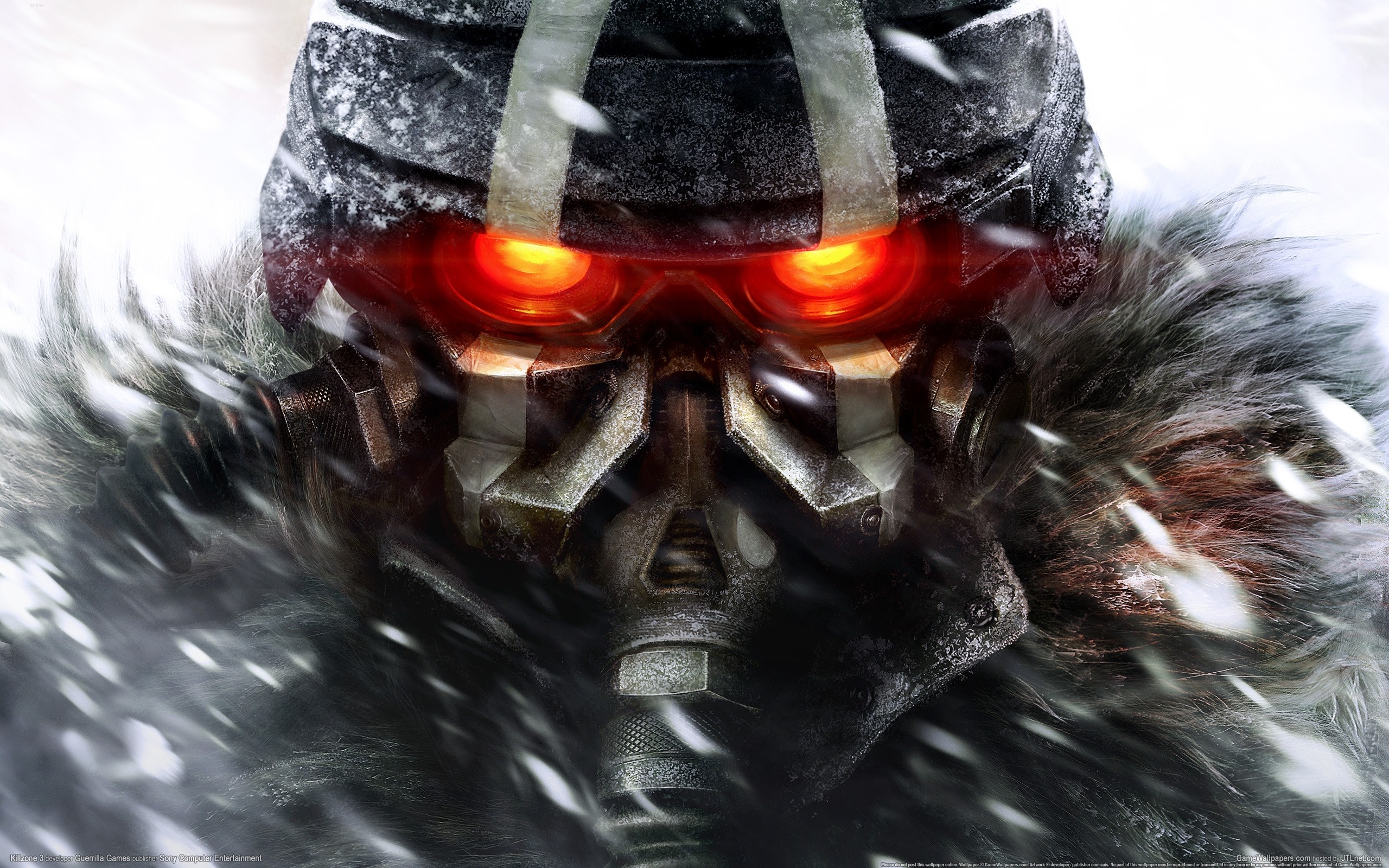 Killzone 3 Video Game Art Video Games Glowing Eyes 2560x1600