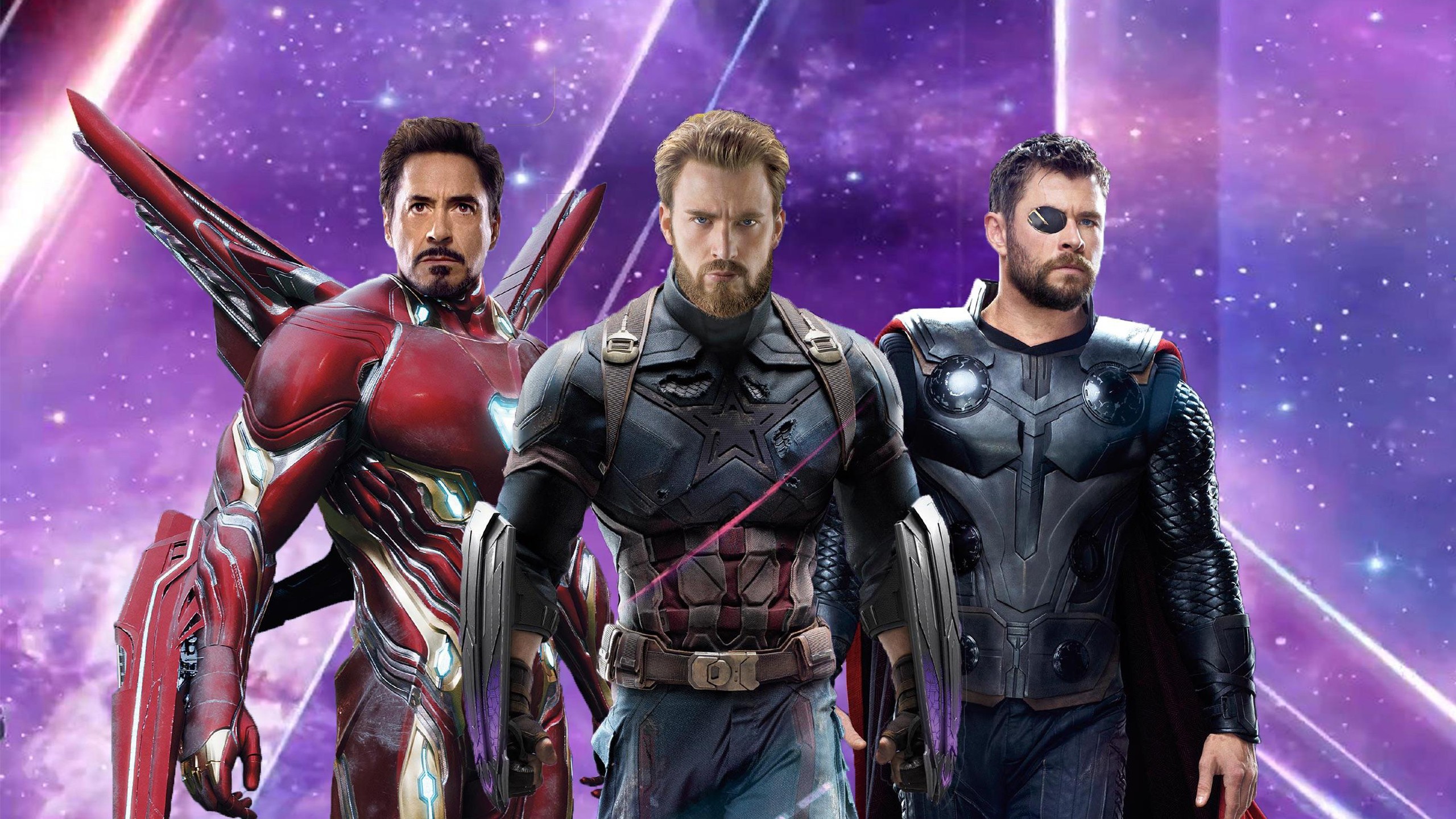 Iron Man Tony Stark Captain America Steve Rogers Thor Robert Downey Jr Chris Evans Chris Hemsworth M 2560x1440