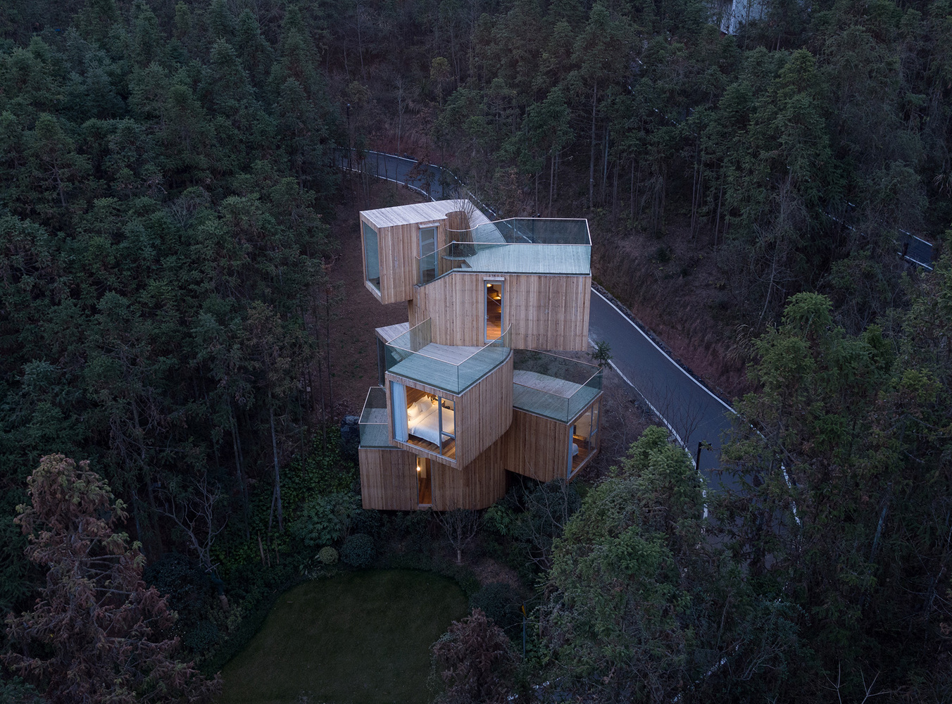 Forest House Architecture Modern Trees Wood House 1352x1000