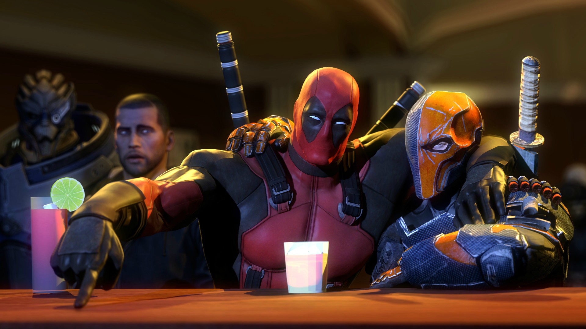 Deathstroke Deadpool 1920x1080