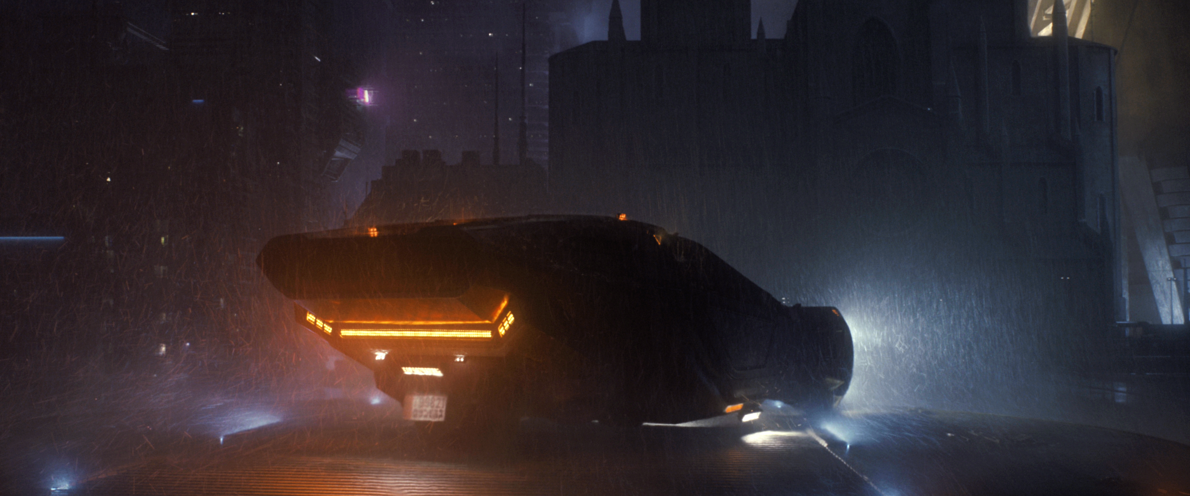 Bladerunner Blade Runner 2049 Cyberpunk Movies Futuristic City Vehicle Rain Dark Night 2017 Year 3840x1600