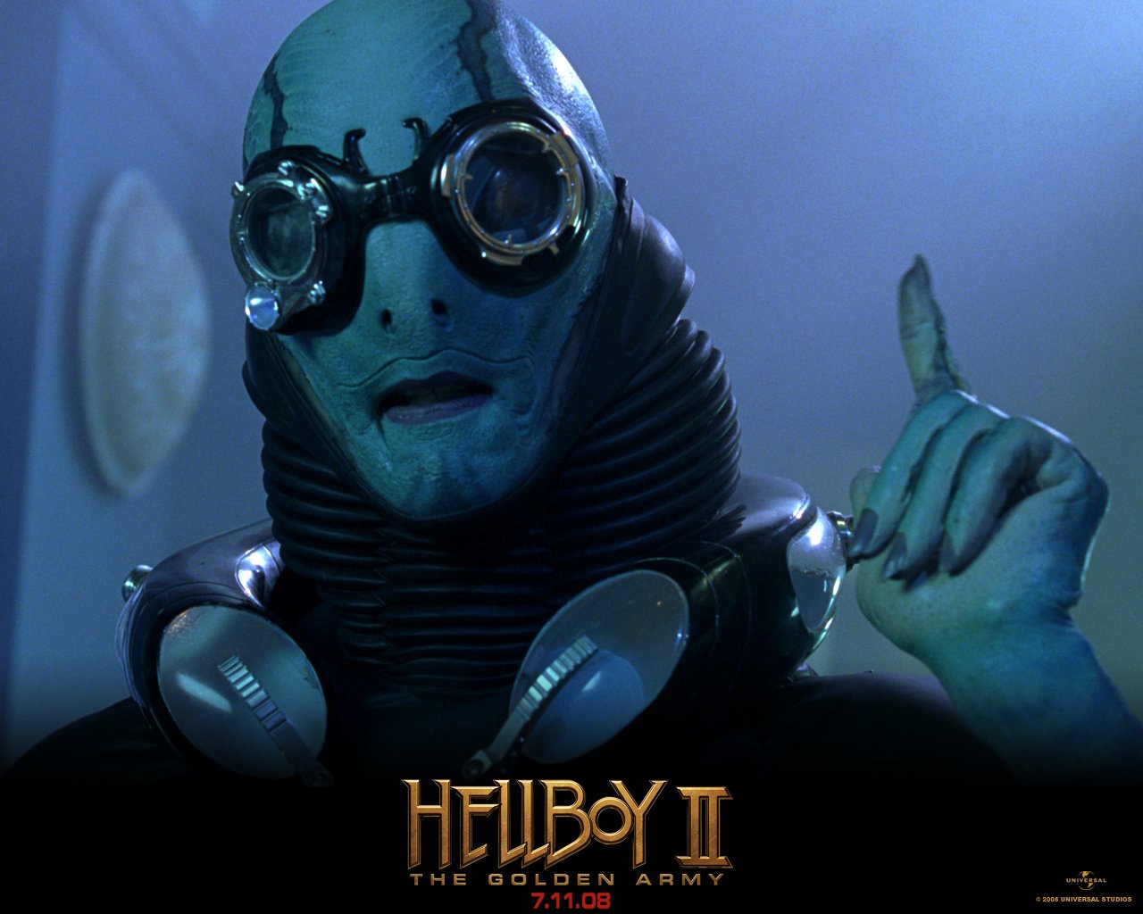 Creature Hellboy Hellboy Ii The Golden Army Movie Abe Sapien Doug Jones 1280x1024