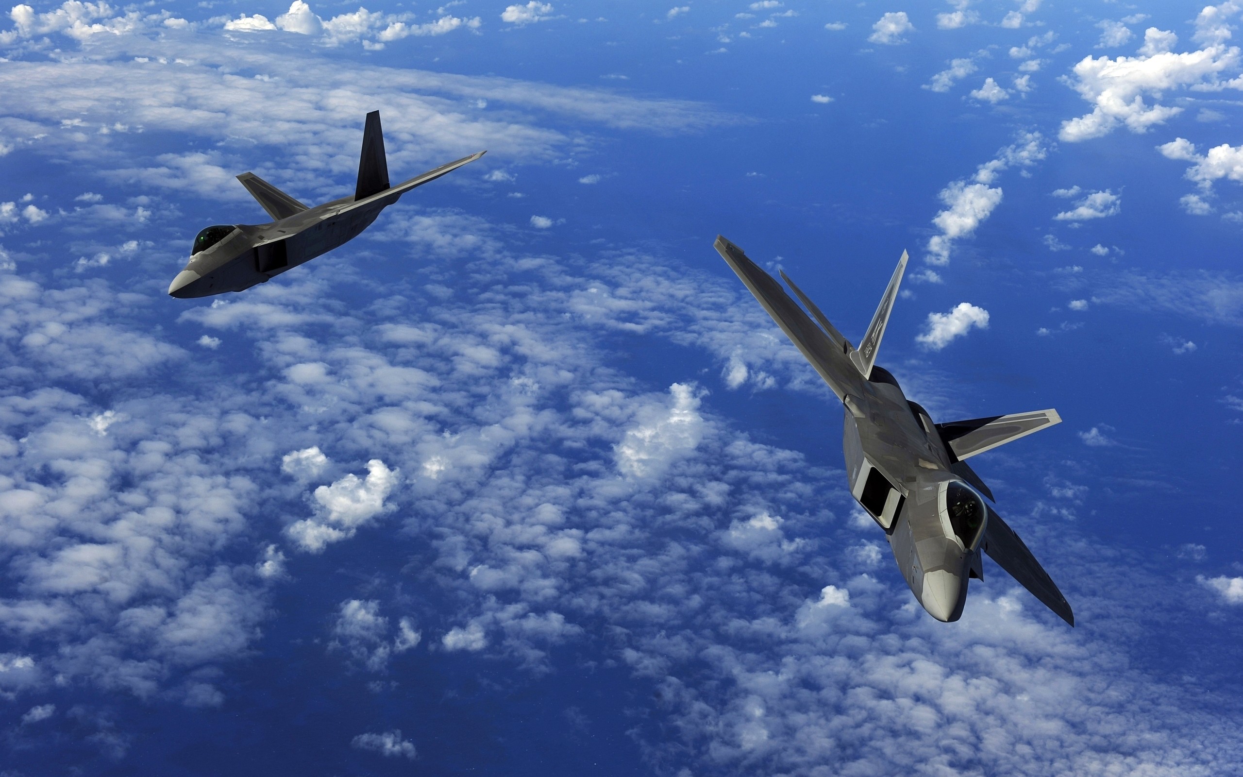F 22 Raptor Military Aircraft Aircraft Jet Fighter US Air Force Stealth 2560x1600