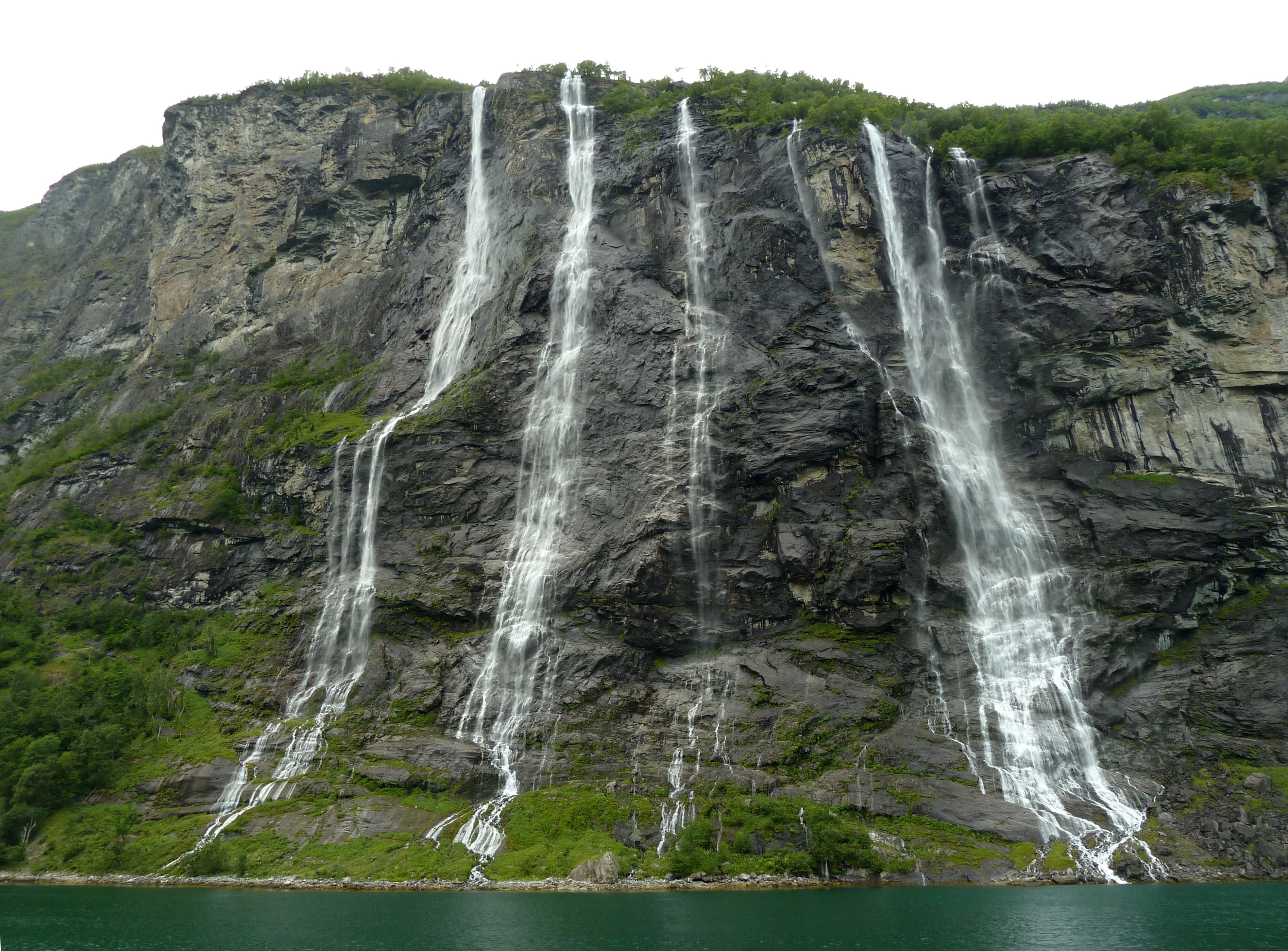 Earth Seven Sisters Waterfall Norway 3940x2908