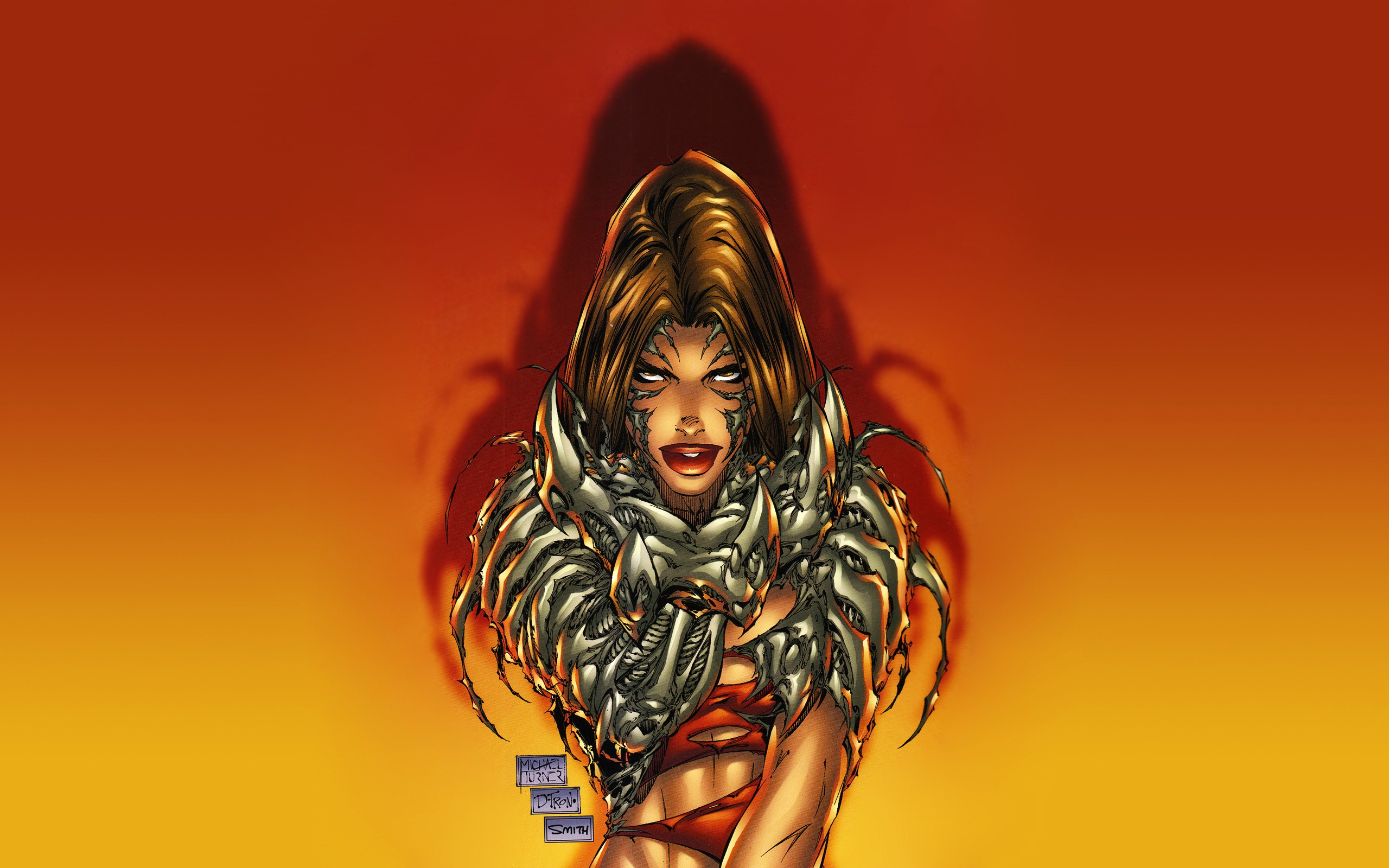 Witchblade Comics Top Cow Sara Pezzini Gradient Michael Turner Fantasy Girl 2560x1600