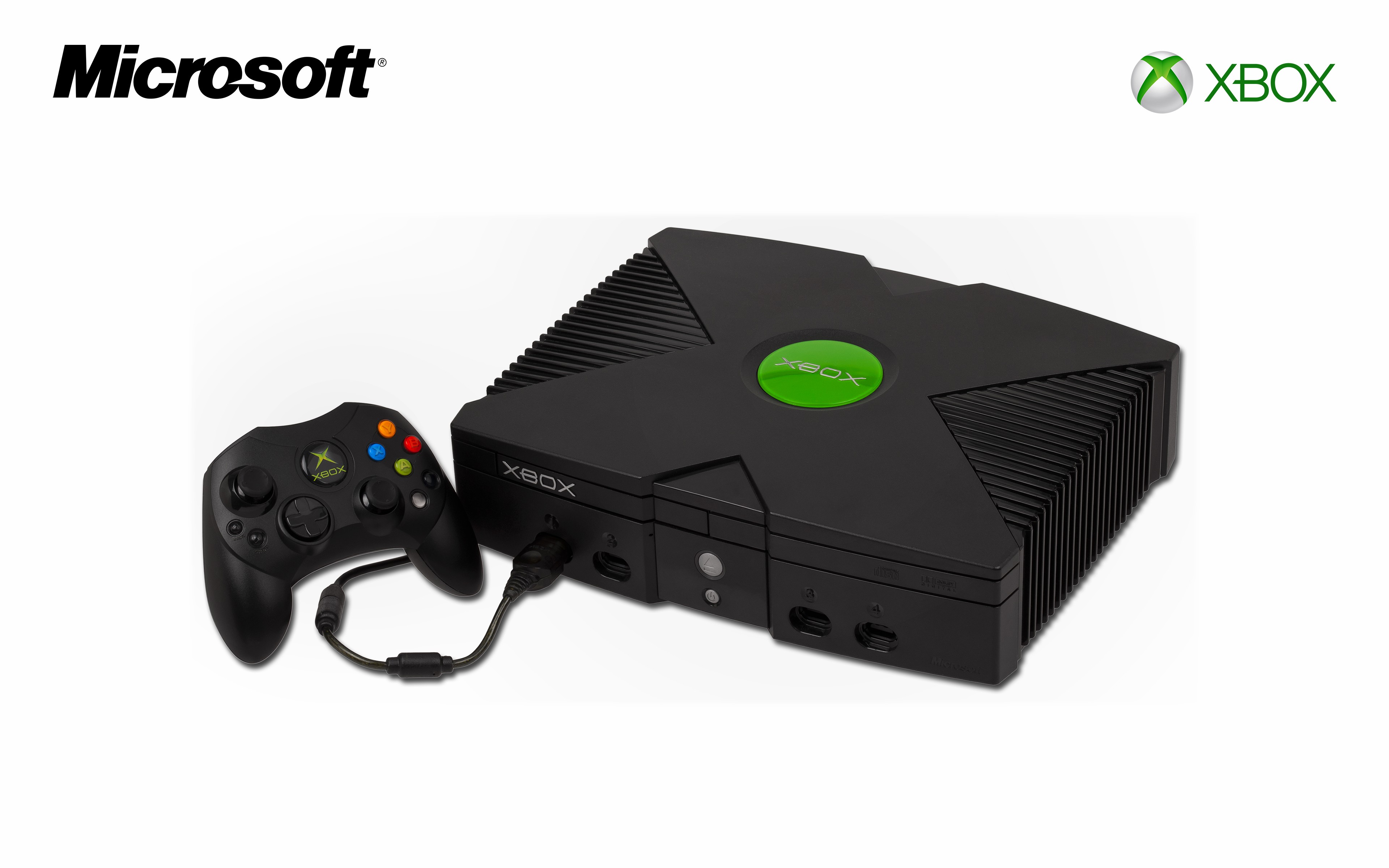 Xbox Microsoft Consoles Video Games Simple Background Nostalgia 3840x2400