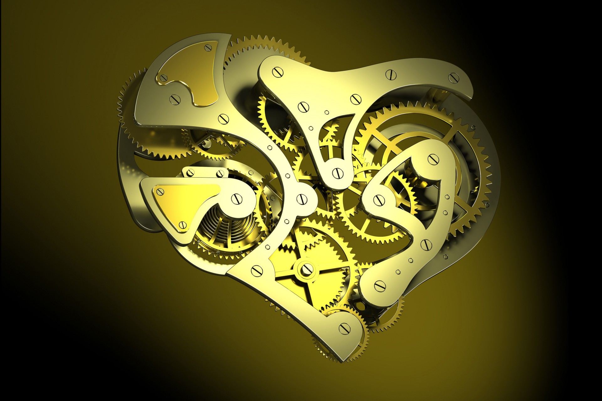 Steampunk Heart Clockwork 1920x1280