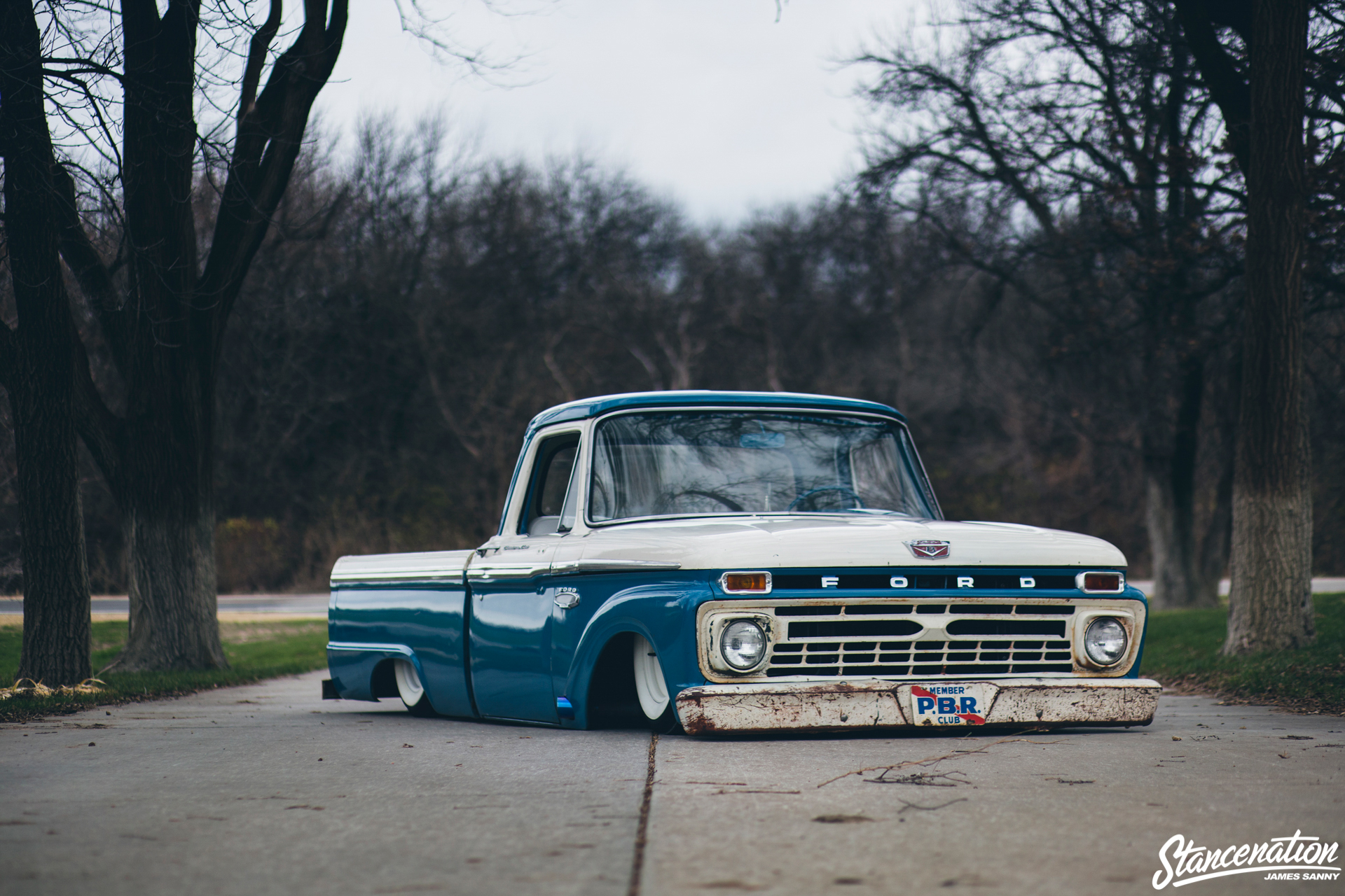 StanceNation Car Vehicle Pickup Trucks Ford Ford F 100 Classic Car 1920x1280