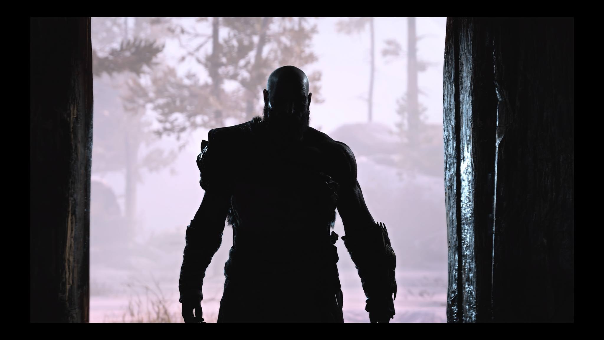 God Of War 2018 God Of War God Of War 4 Kratos Atreus Santa Monica Studio Video Games Dark Screen Sh 2048x1152