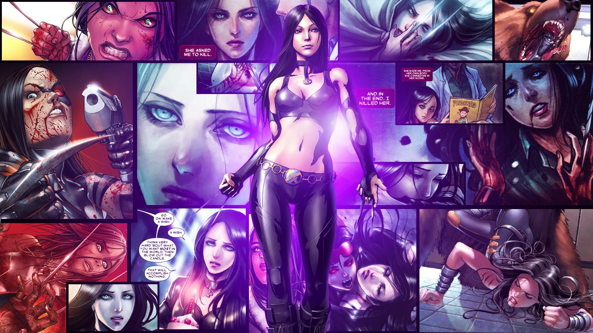 Digital Art X Men X 23 Marvel Comics Comics Marvel Vs Capcom 3 Fate Of Two Worlds Laura Kinney 1920x1080