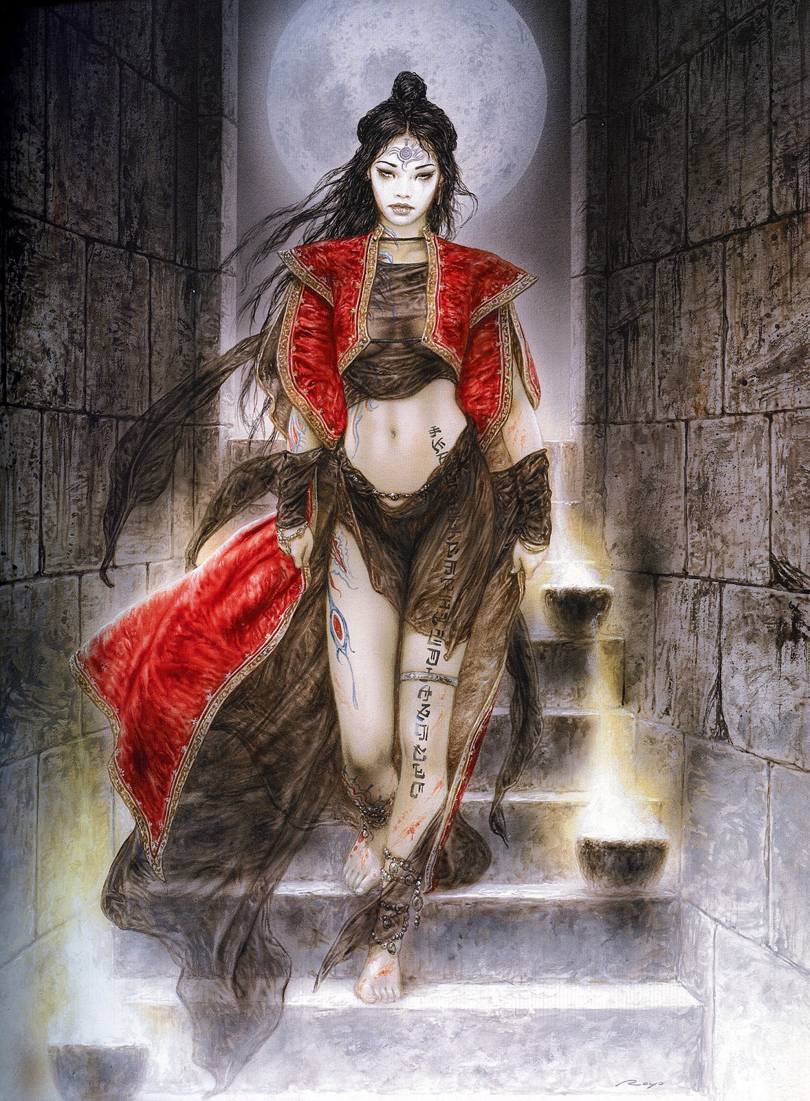 Luis Royo Women Fantasy Art Tattoo 1178x1600