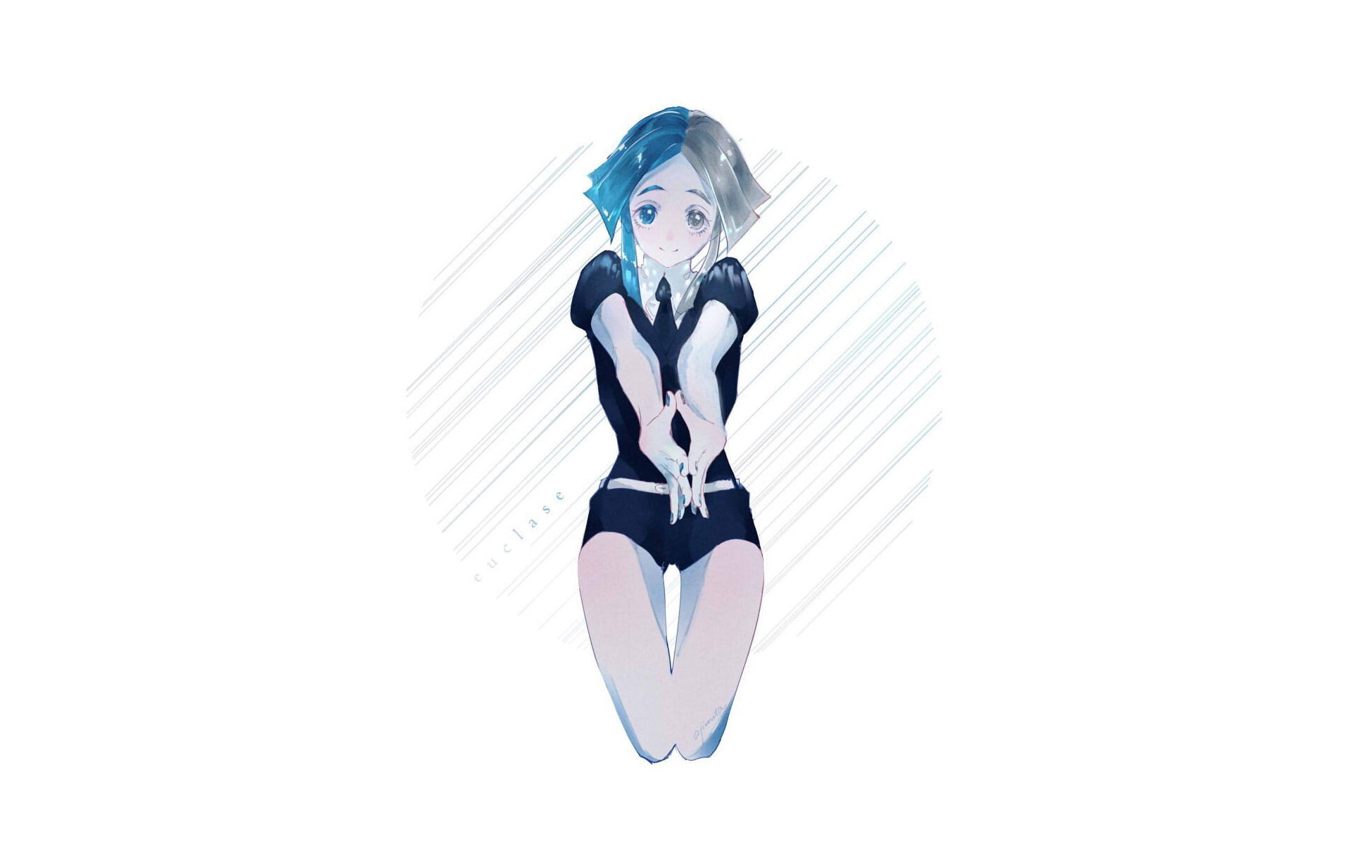 Anime Anime Girls Simple Background Euclase Houseki No Kuni Houseki No Kuni 1920x1200