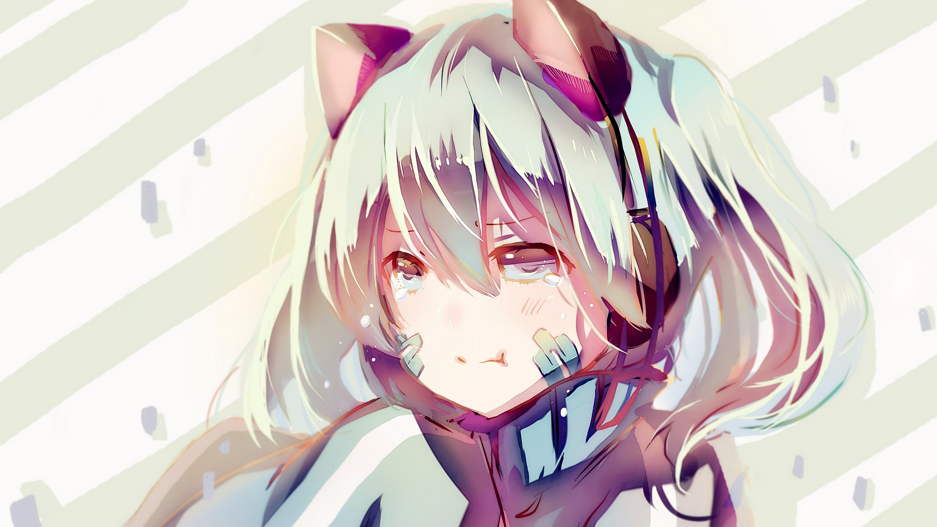 Mekakucity Actors Enomoto Takane Cat Ears 1920x1080