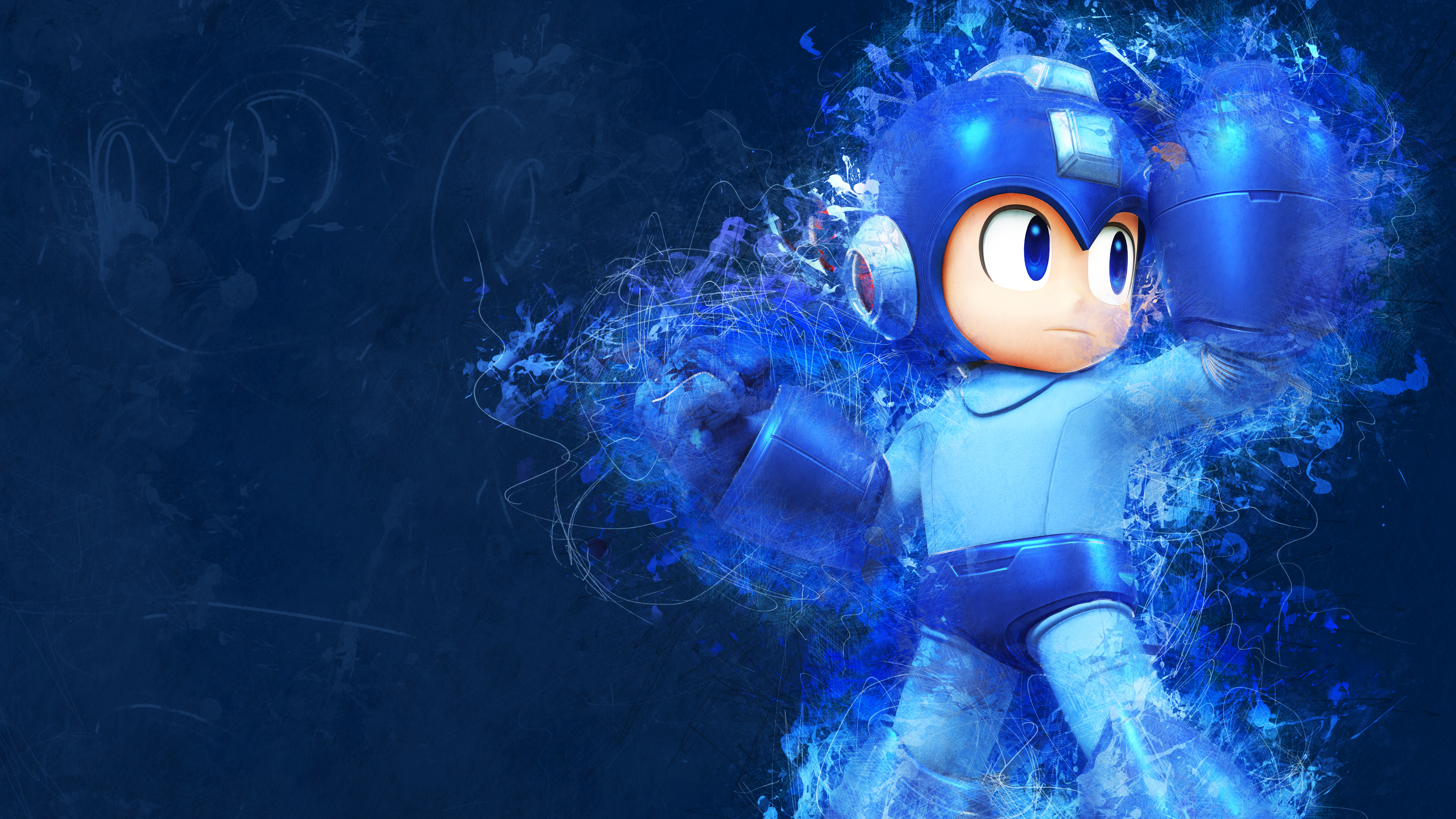 Hero Artwork Mega Man Super Smash Brothers 3840x2160