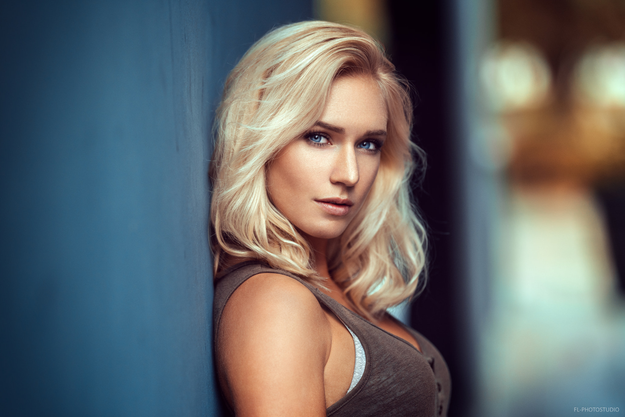 Women Portrait Face Depth Of Field Blonde Blue Eyes Eva Mikulski Wallpaper Resolution 