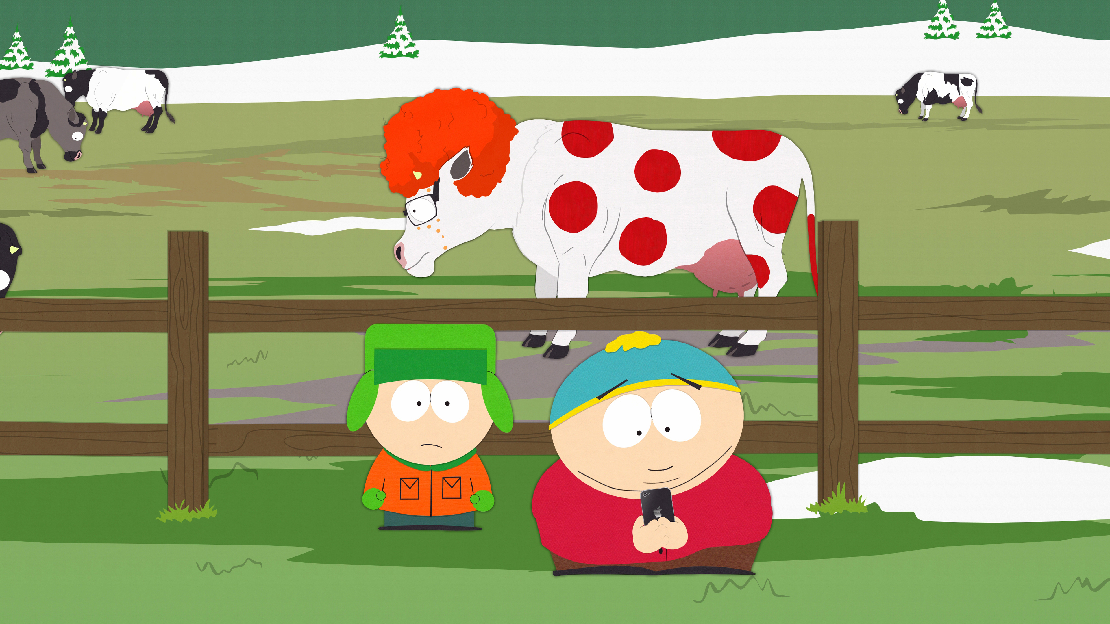 Eric Cartman Kyle Broflovski 3840x2160