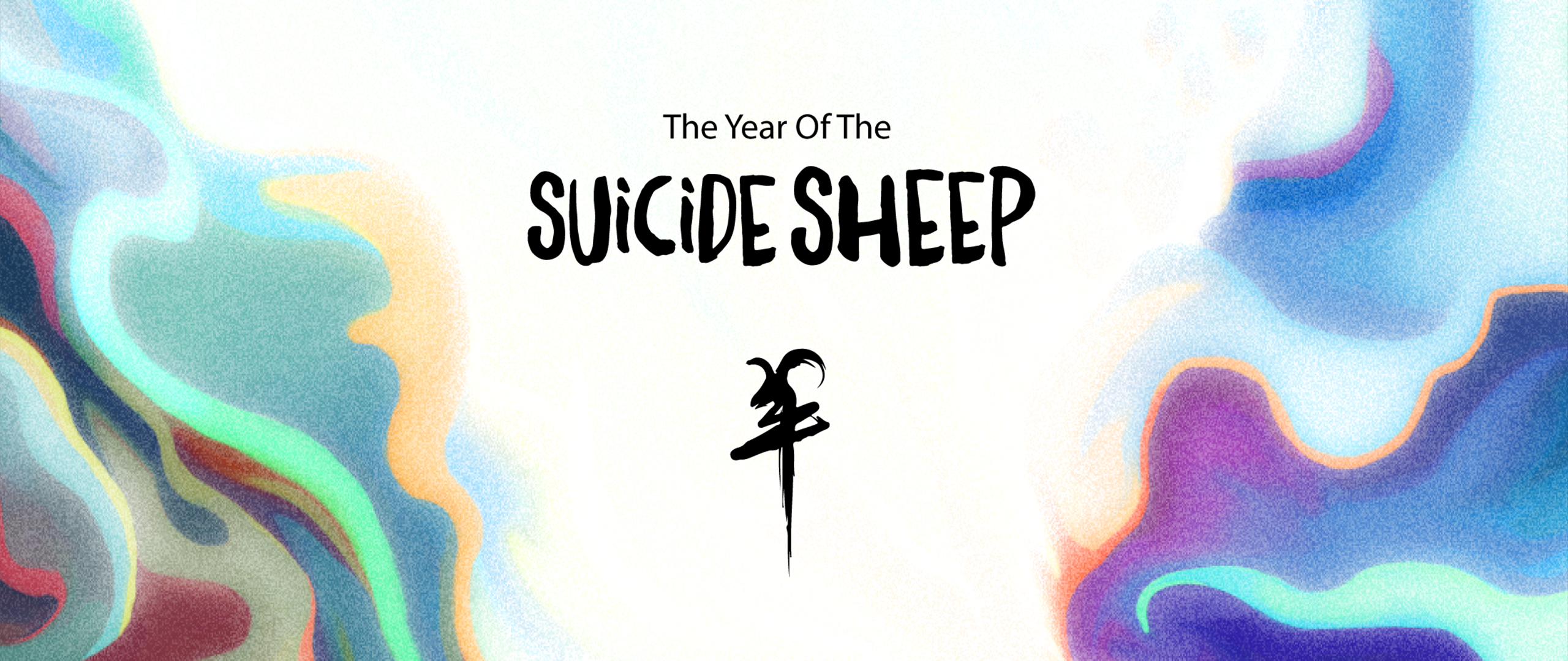 Ultra Wide Suicide Sheep Artwork Shapes 2560x1080