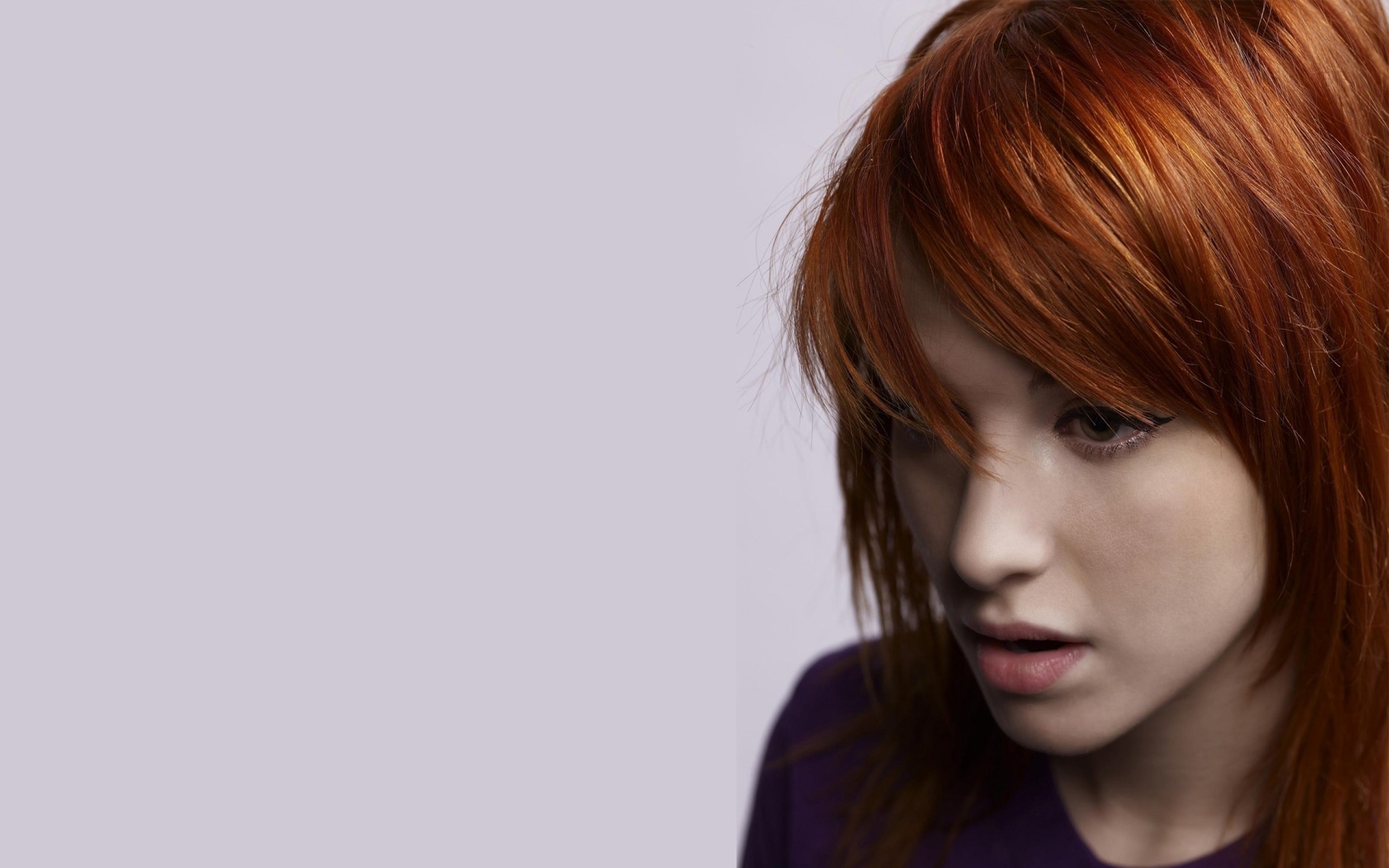 Simple Background Paramore Hayley Williams Redhead Women Band Singer 2560x1600