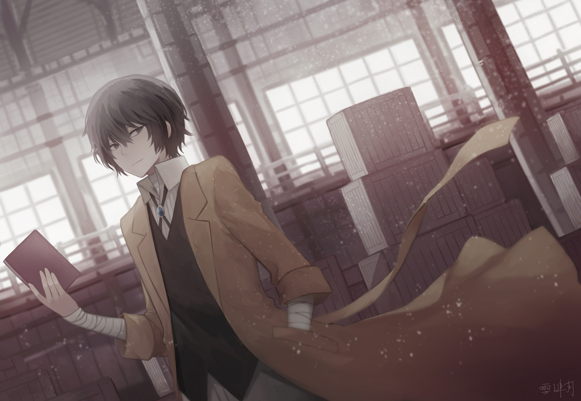 Bungou Stray Dogs Anime Boys Dazai Osamu 1920x1325