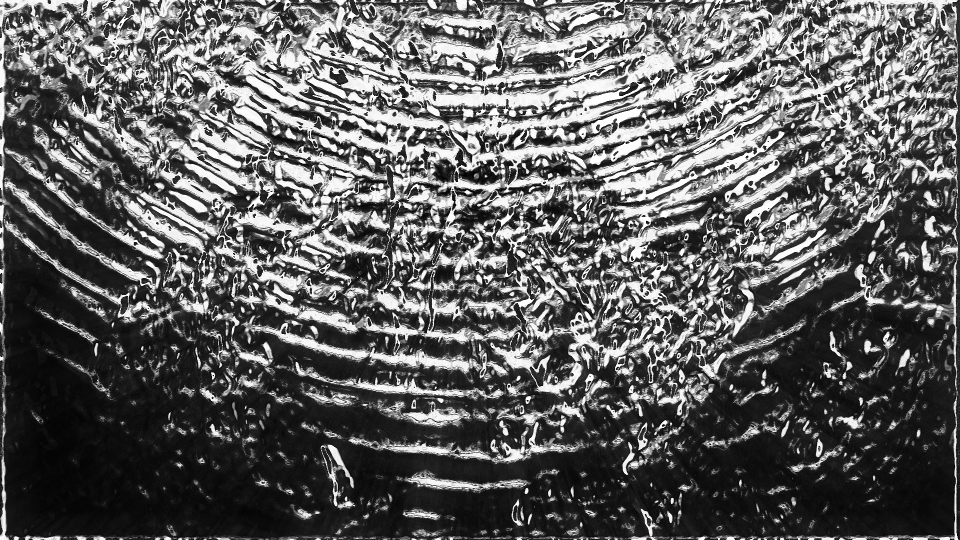 Texture Metal Gray Abstract Waves Wavy 1920x1080