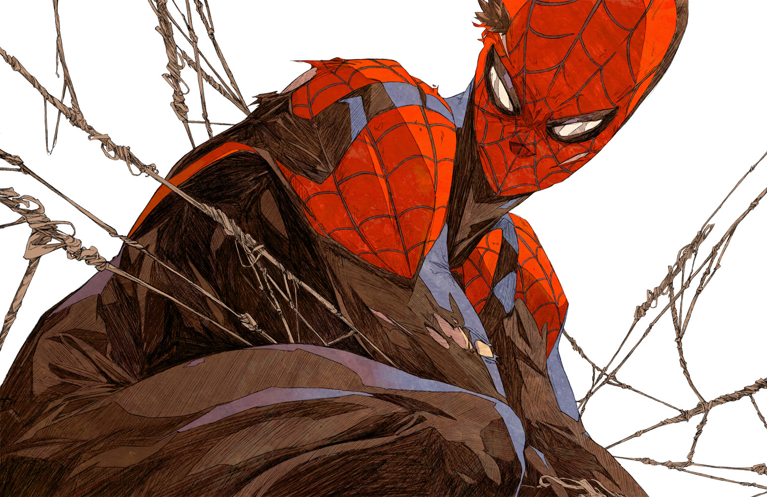 Spider Man Artwork Digital Hero Peter Parker Chun Lo Marvel Cinematic Universe Marvel Comics Avenger 1544x1000