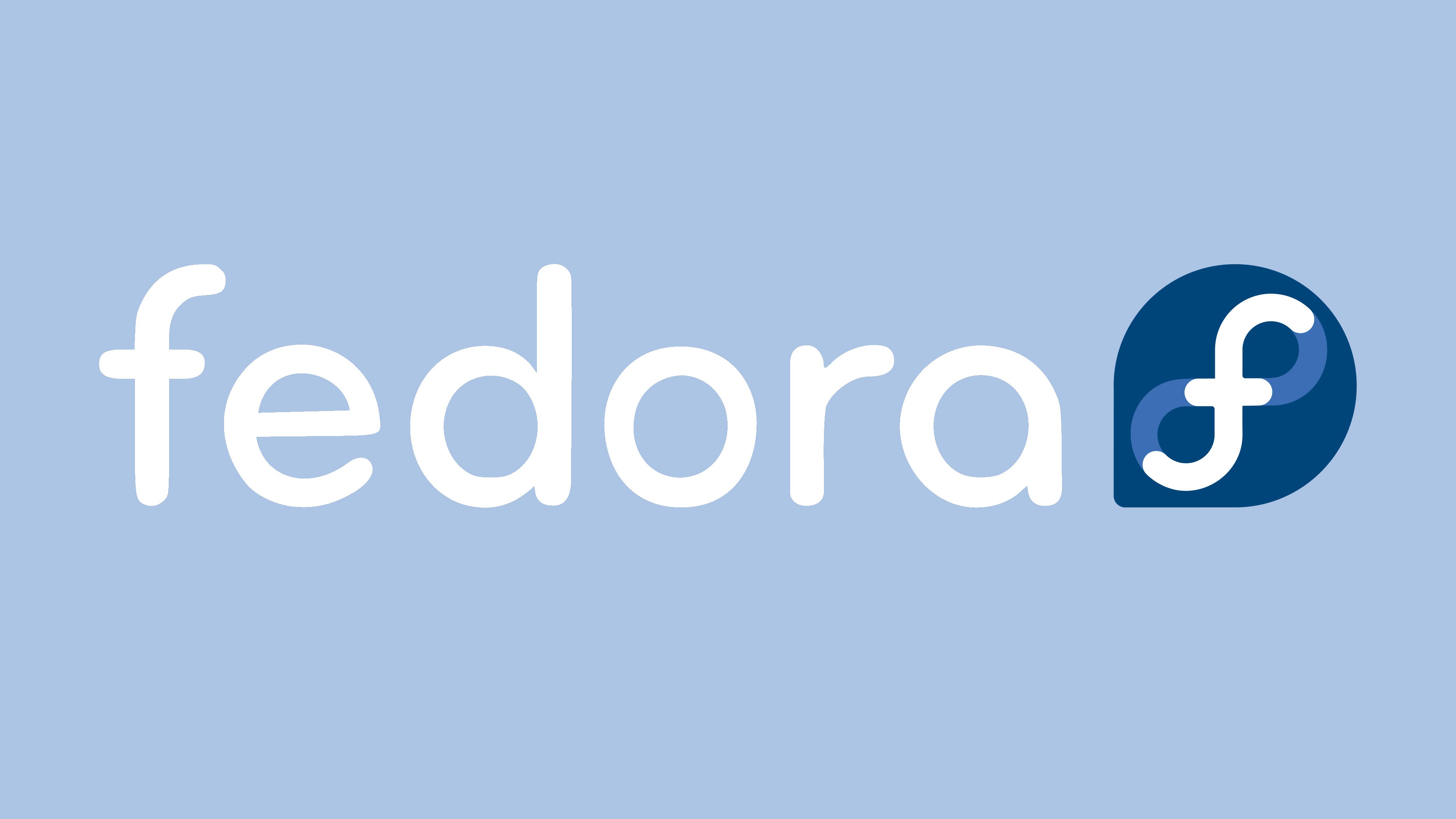 Fedora Linux Open Source Open Source Operating System Logo Red Hat Brand 3840x2160
