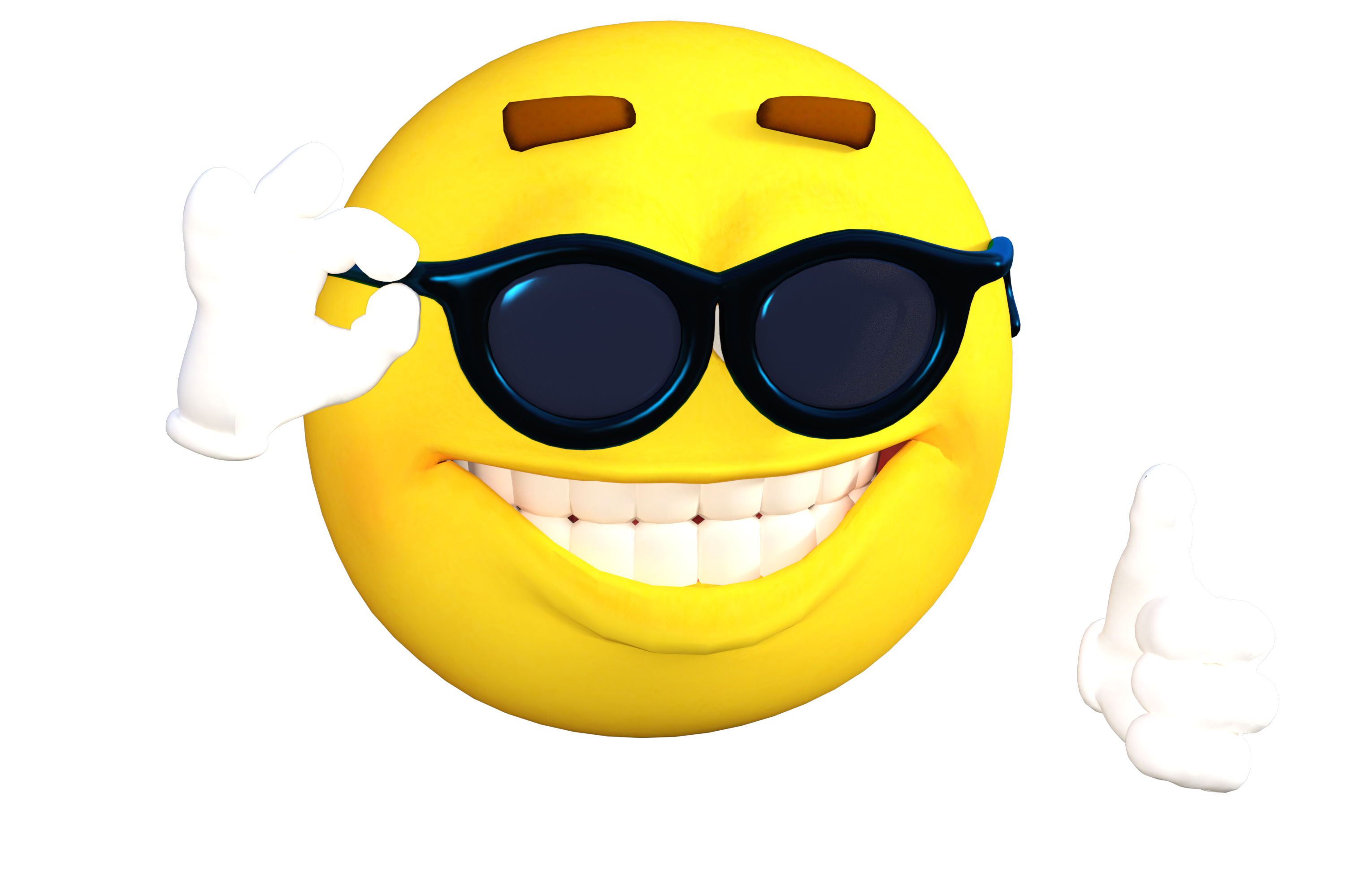 Emoji Memes Smiling White Yellow Smiley 3000x2000