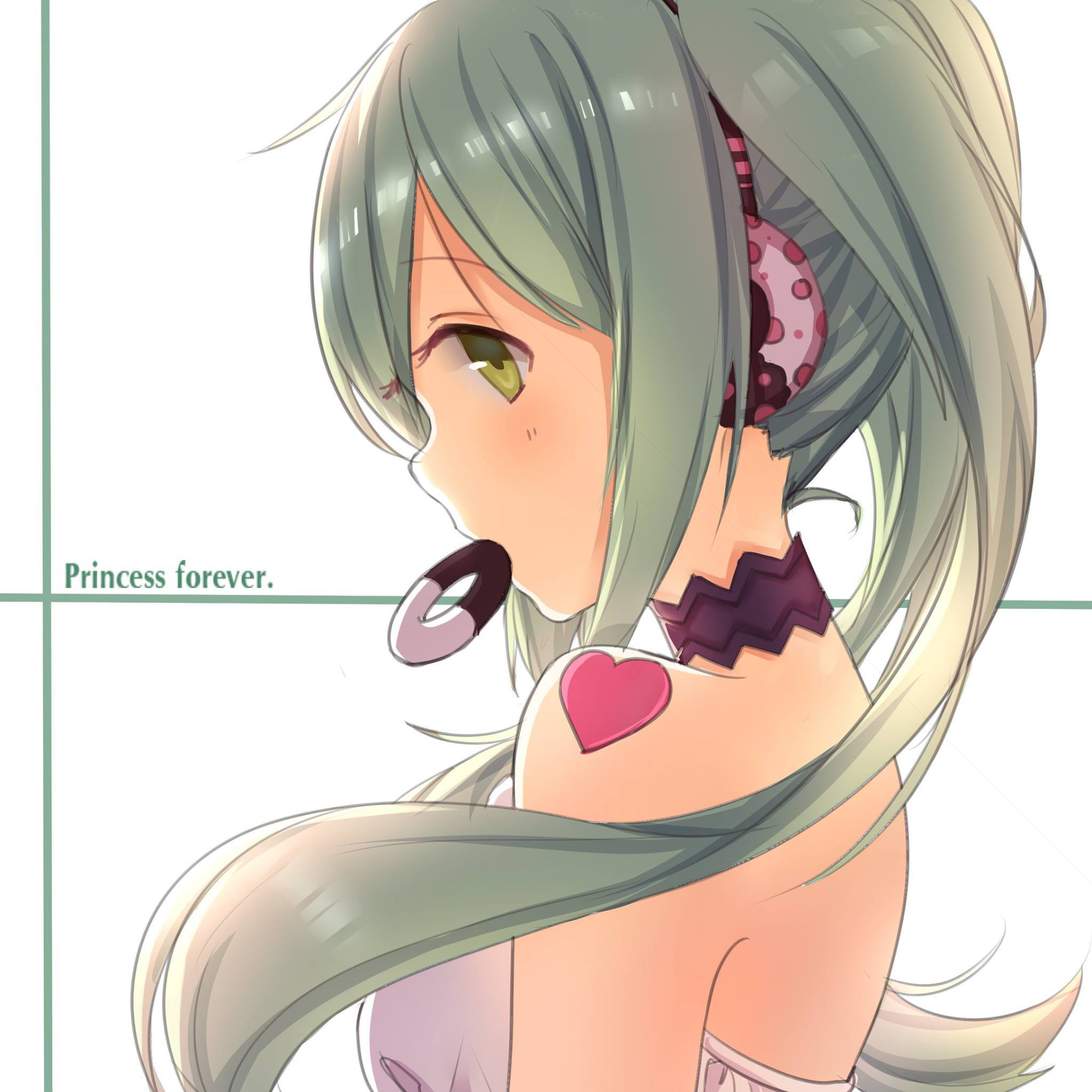 Hatsune Miku Hatsune Miku Append Green Eyes Anime Girls Heart Long Hair 2048x2048