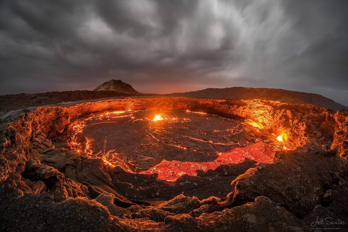 Nature Landscape Clouds Ethiopia Africa Volcano Lava Rock Hills 1200x800