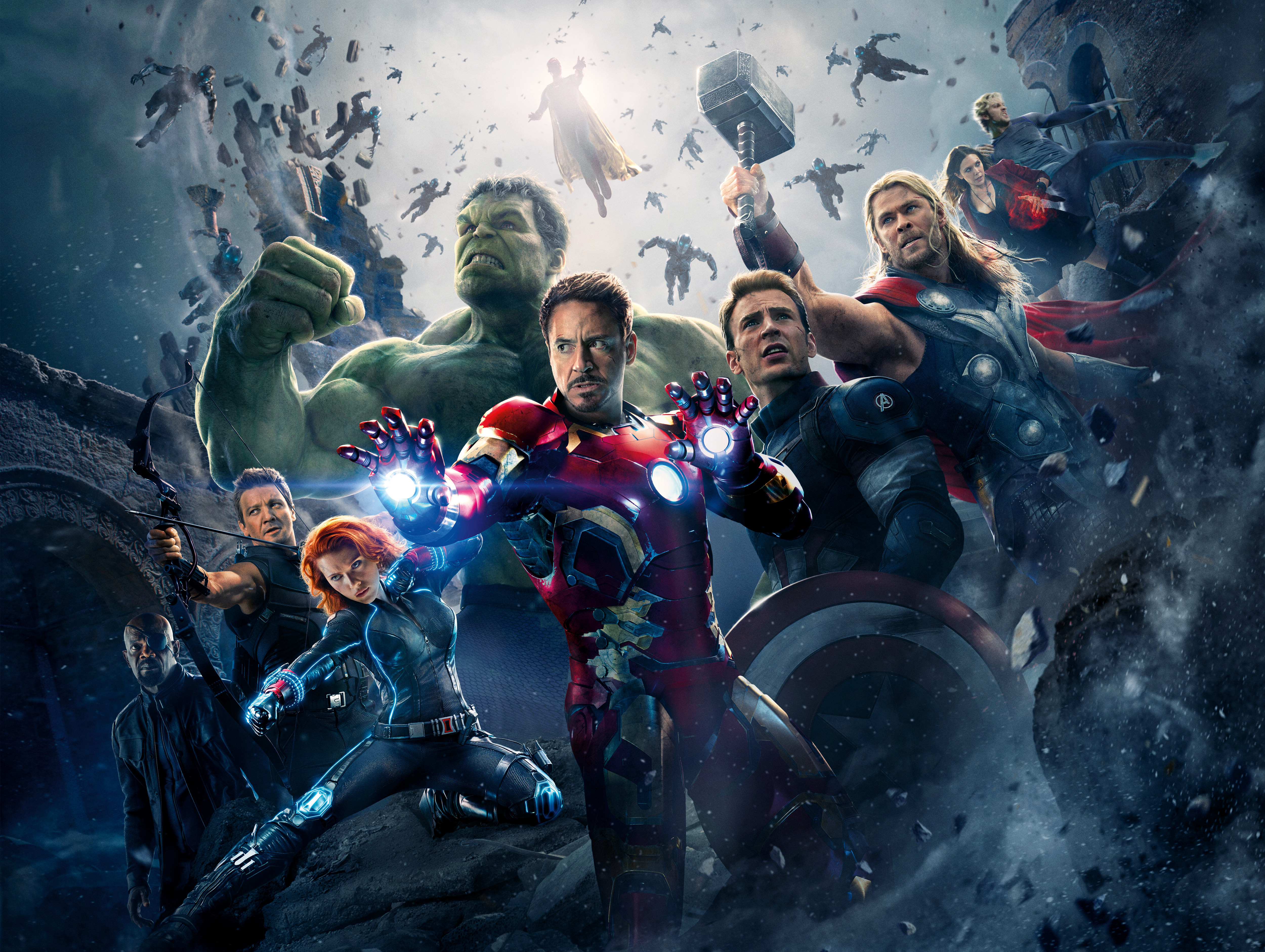 Avengers Chris Hemsworth Thor Captain America Chris Evans Robert Downey Jr Iron Man Jeremy Renner Ha 5000x3763