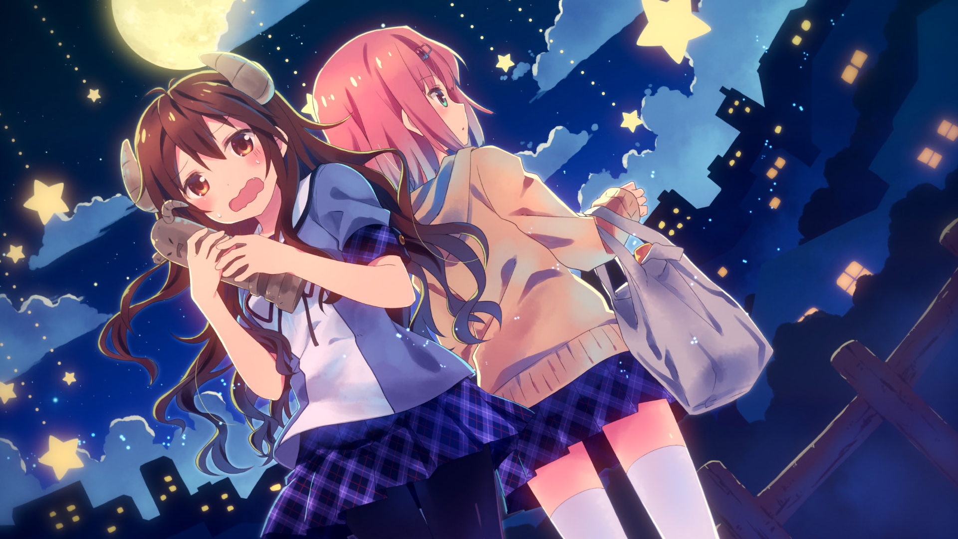 Anime Machikado Mazoku 1920x1080