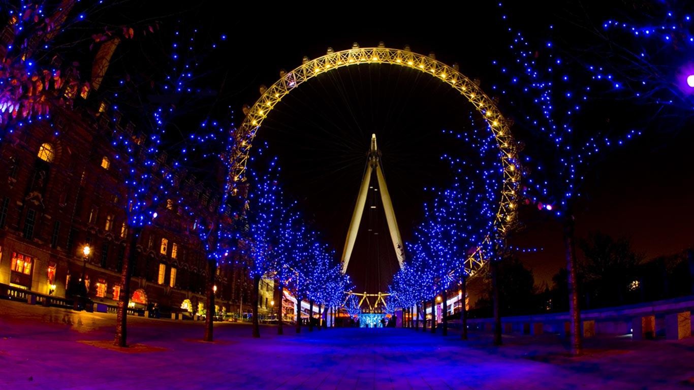 Man Made London Eye 1366x768